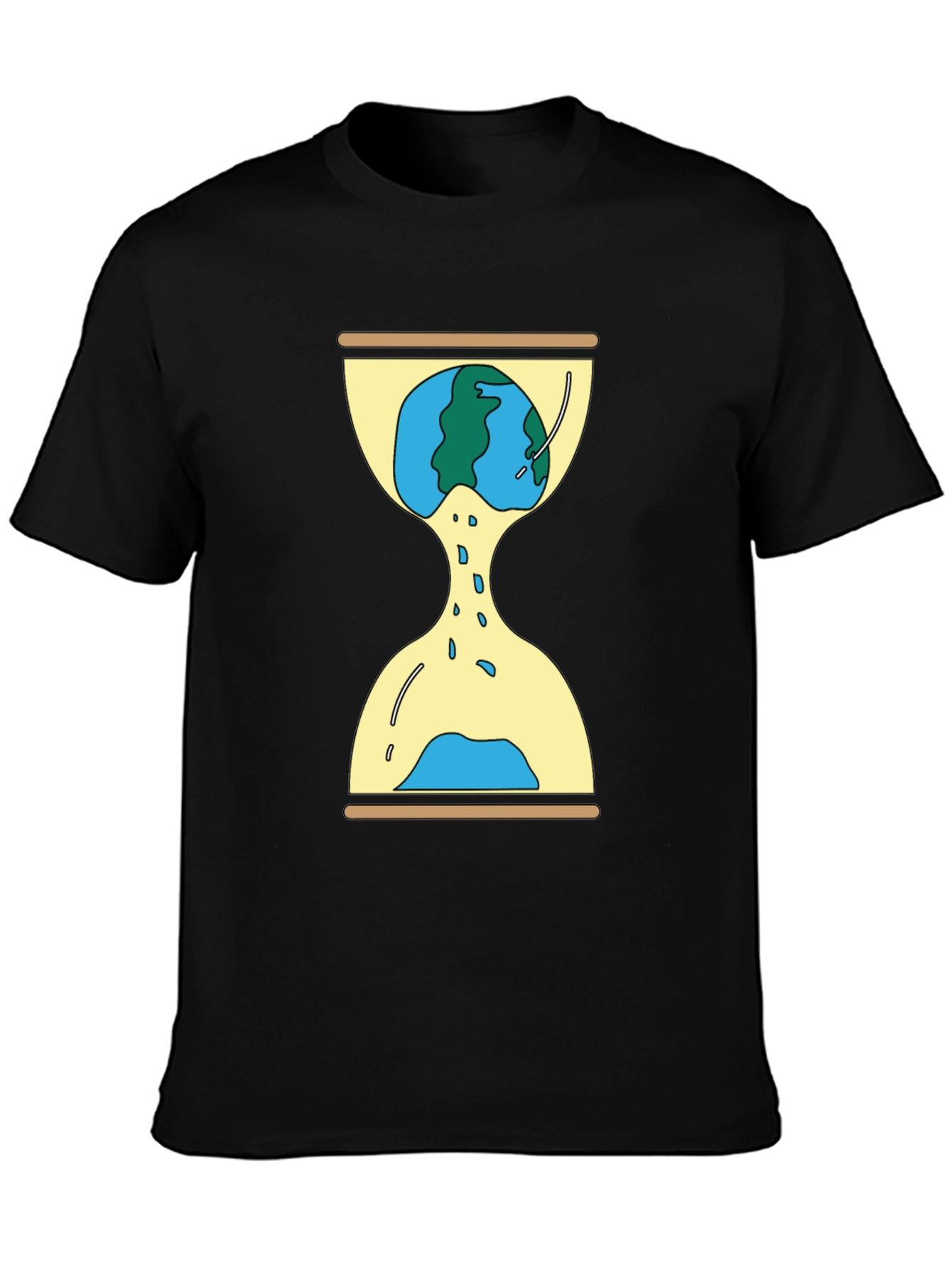 Earth Hourglass Graphic Tee - Time is Running Out!