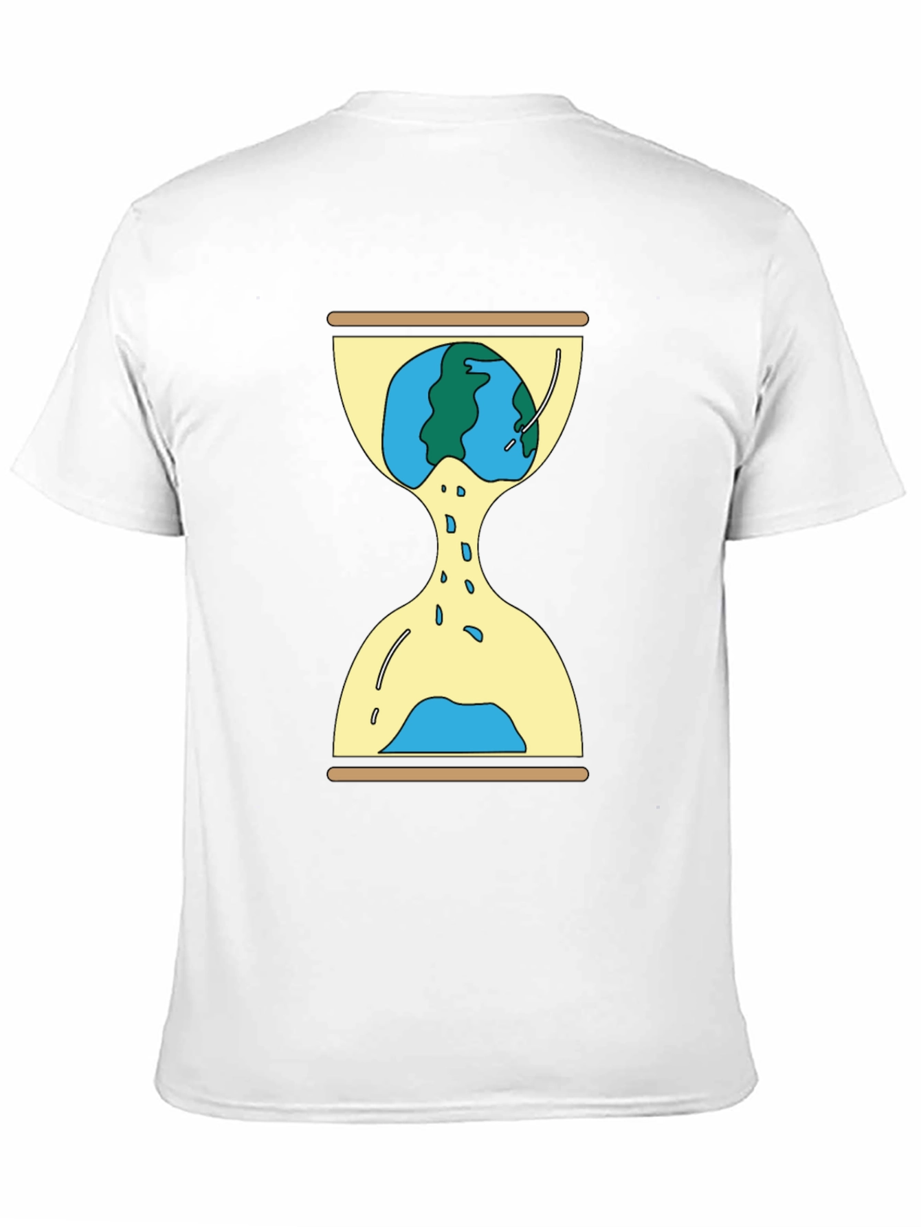 Earth Hourglass Graphic Tee - Time is Running Out!