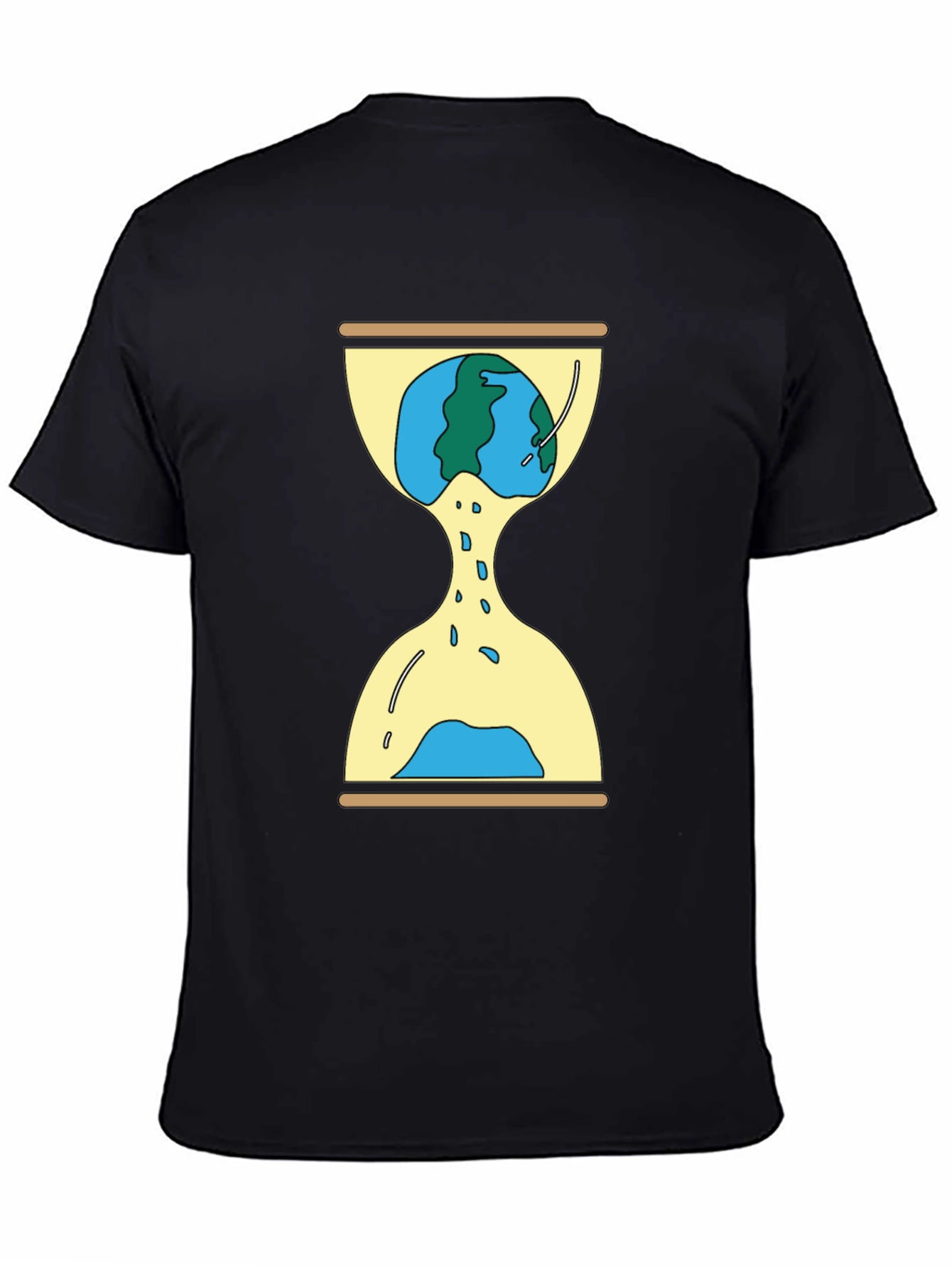 Earth Hourglass Graphic Tee - Time is Running Out!