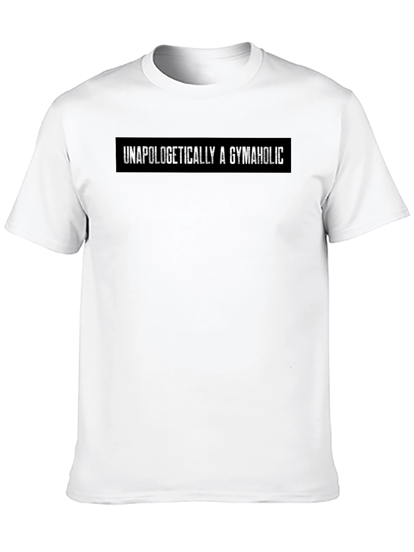 Unapologetically A Gymaholic Graphic Tee - Black