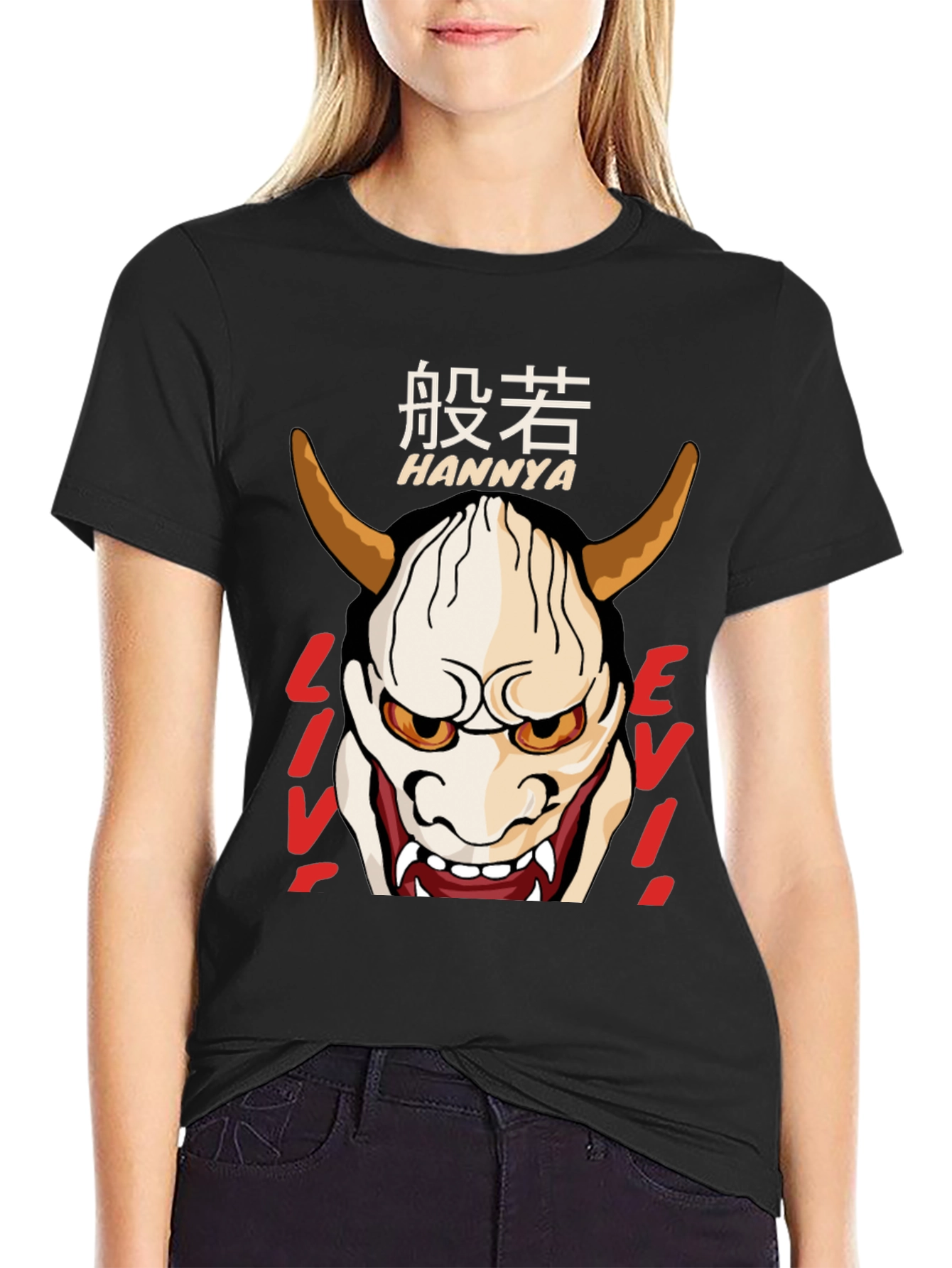 Hannya Mask T-Shirt - Japanese Oni Demon Tee
