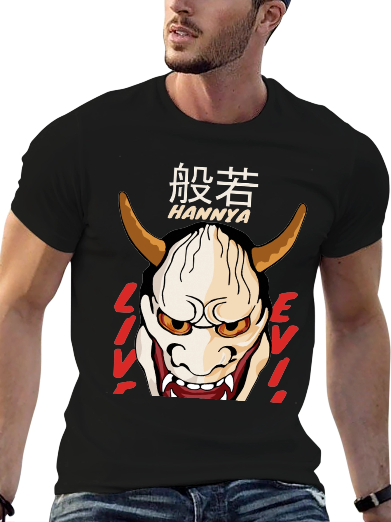Hannya Mask T-Shirt - Japanese Oni Demon Tee