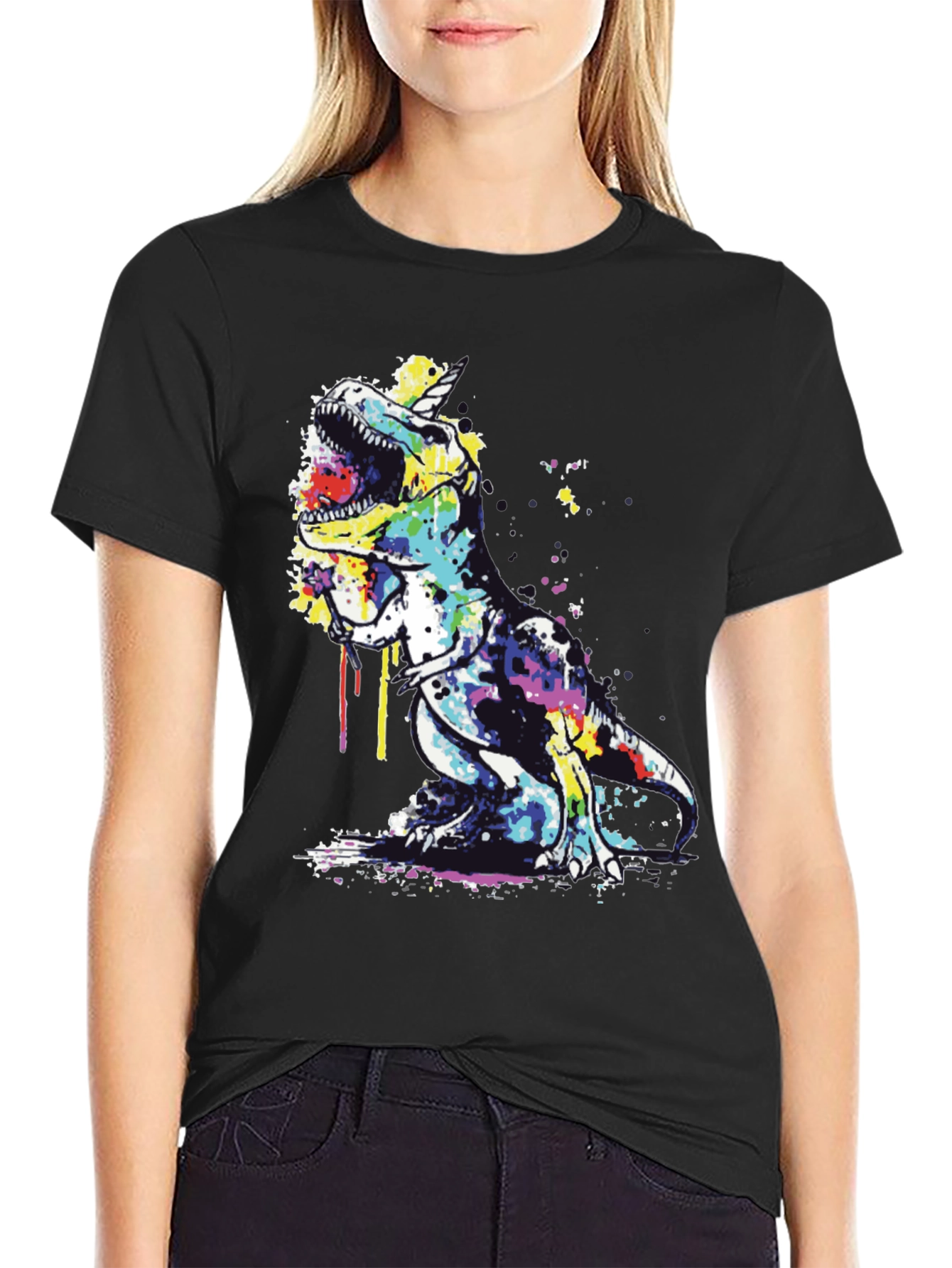 Colorful Dino T-Rex T-Shirt