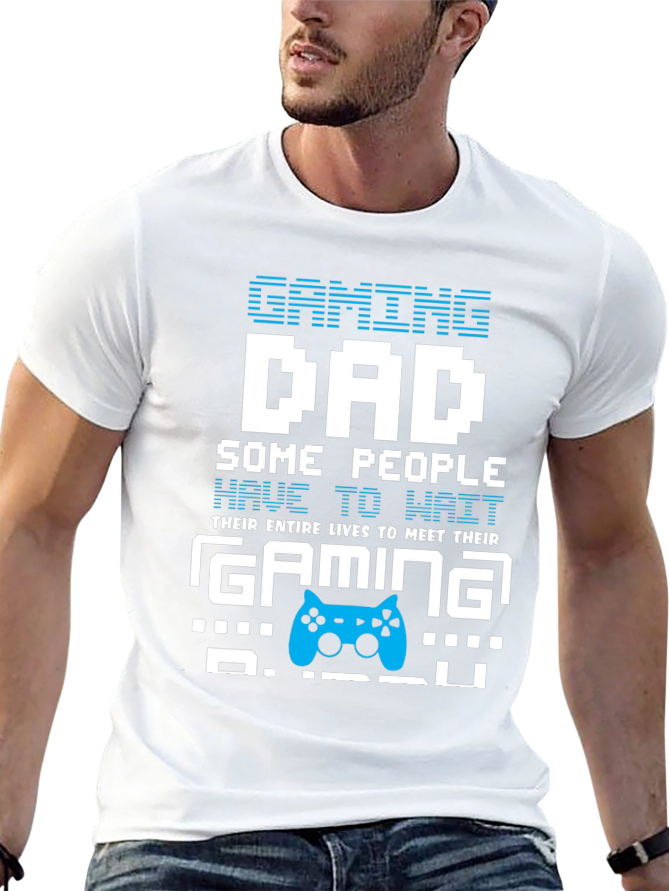 Gaming Dad Graphic Tee - Black