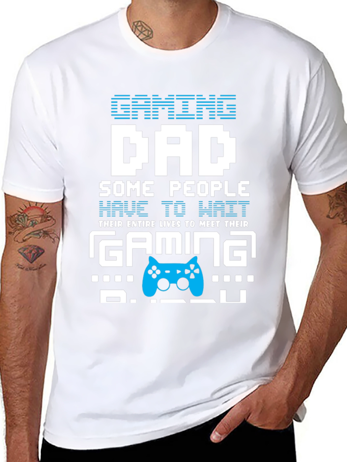 Gaming Dad Graphic Tee - Black