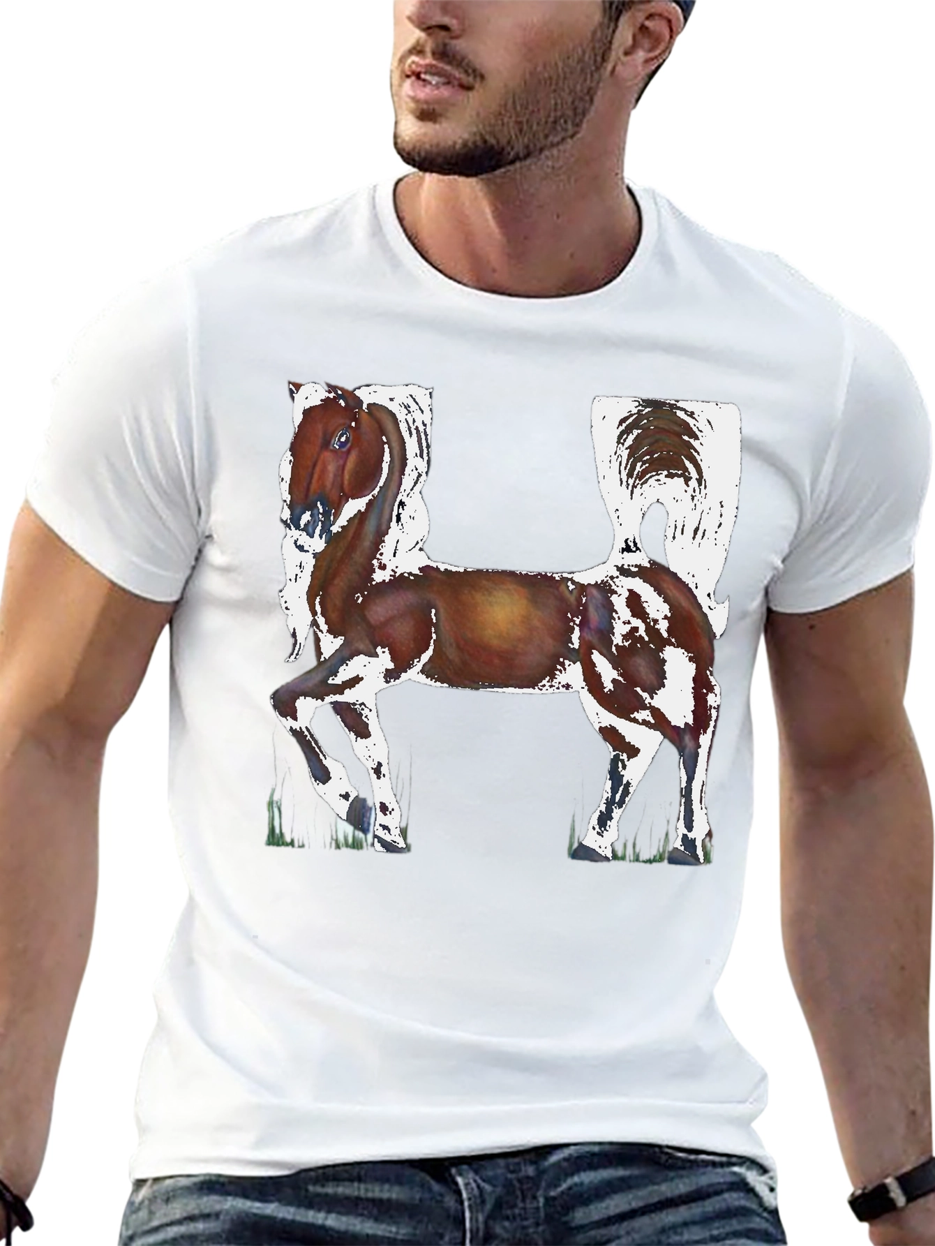 Horse Letter H Graphic Tee