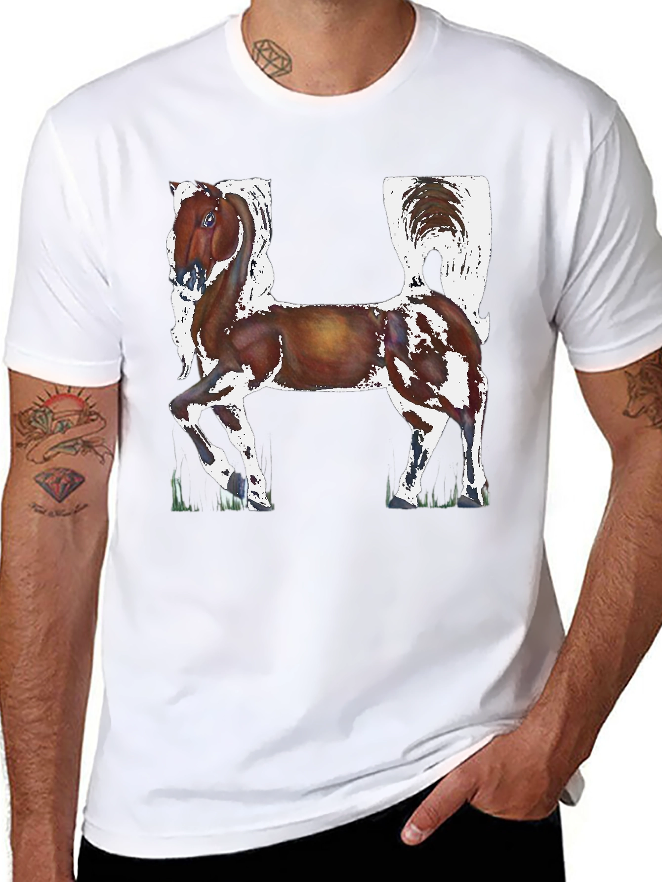 Horse Letter H Graphic Tee
