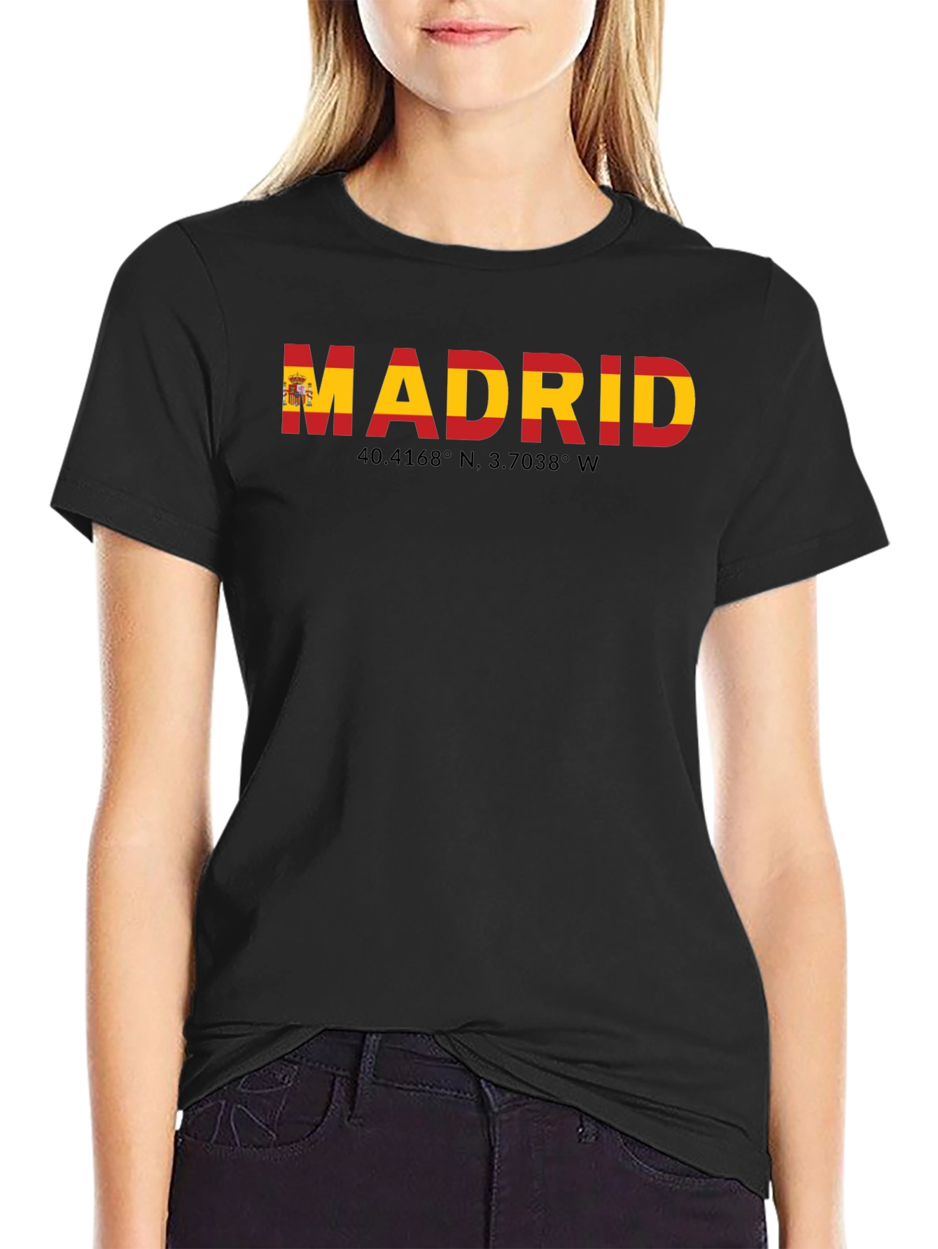 Madrid Spain Flag T-Shirt