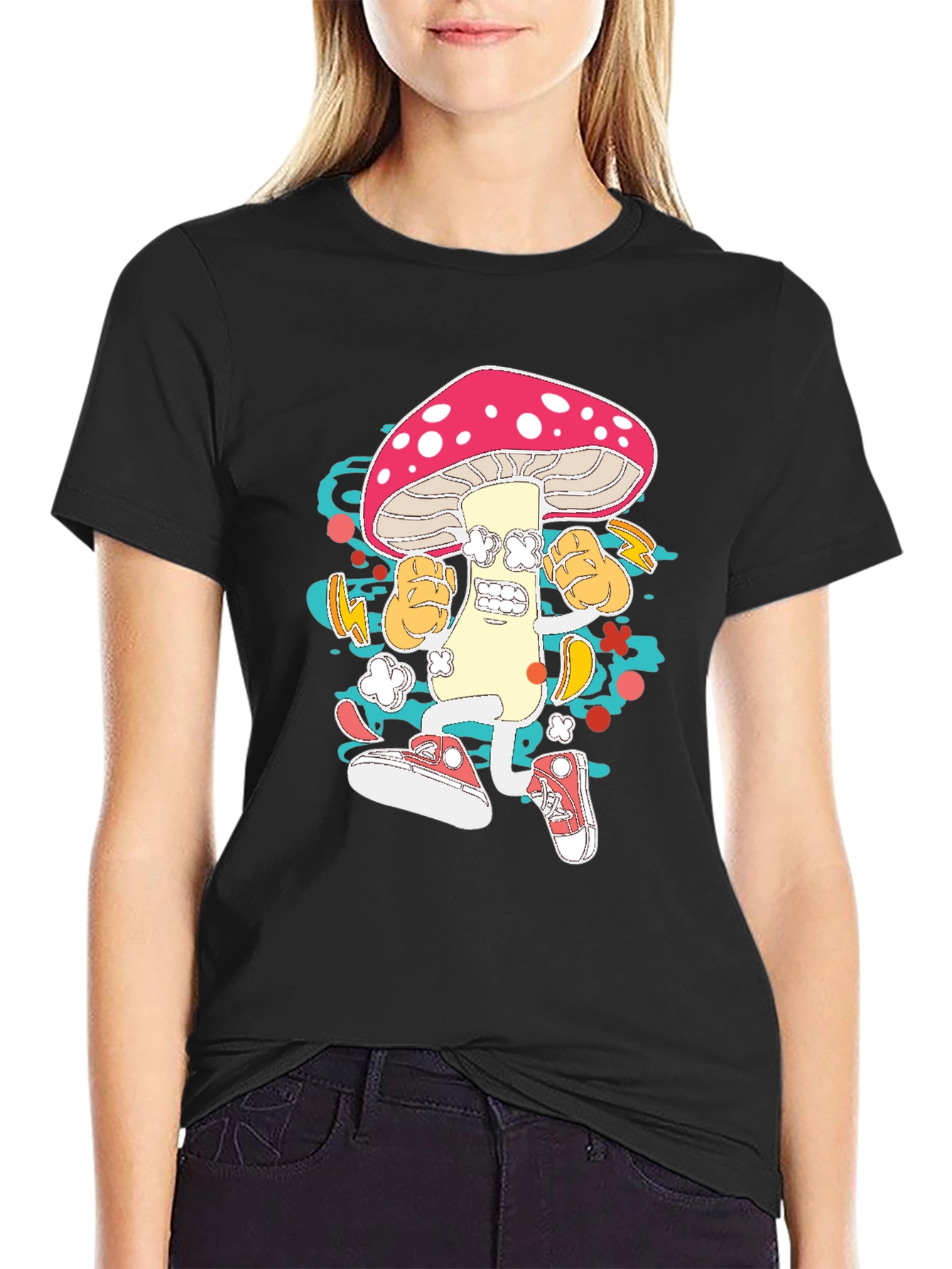 Funky Mushroom Graphic Tee