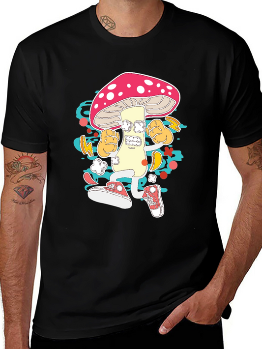 Funky Mushroom Graphic Tee