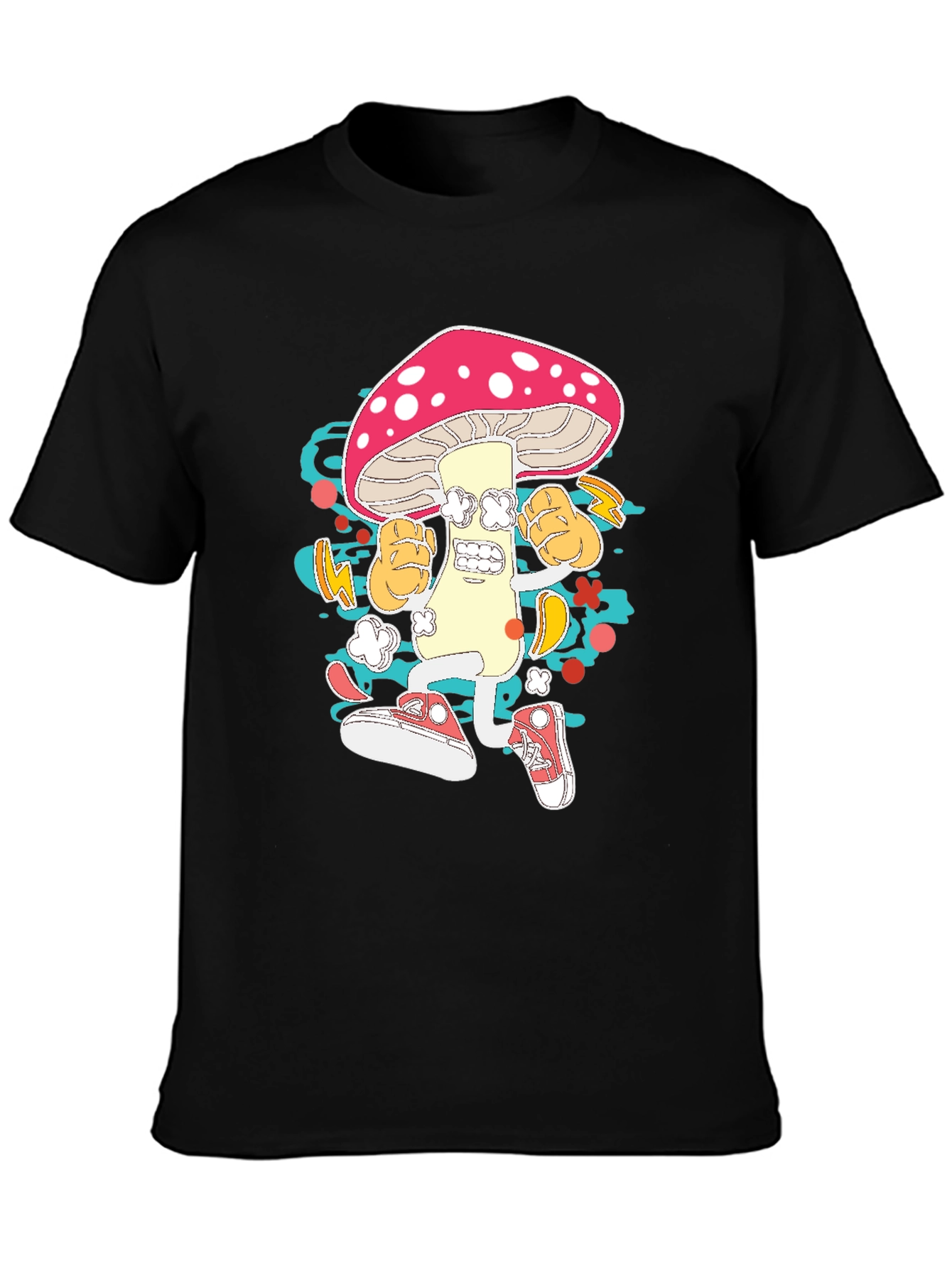 Funky Mushroom Graphic Tee