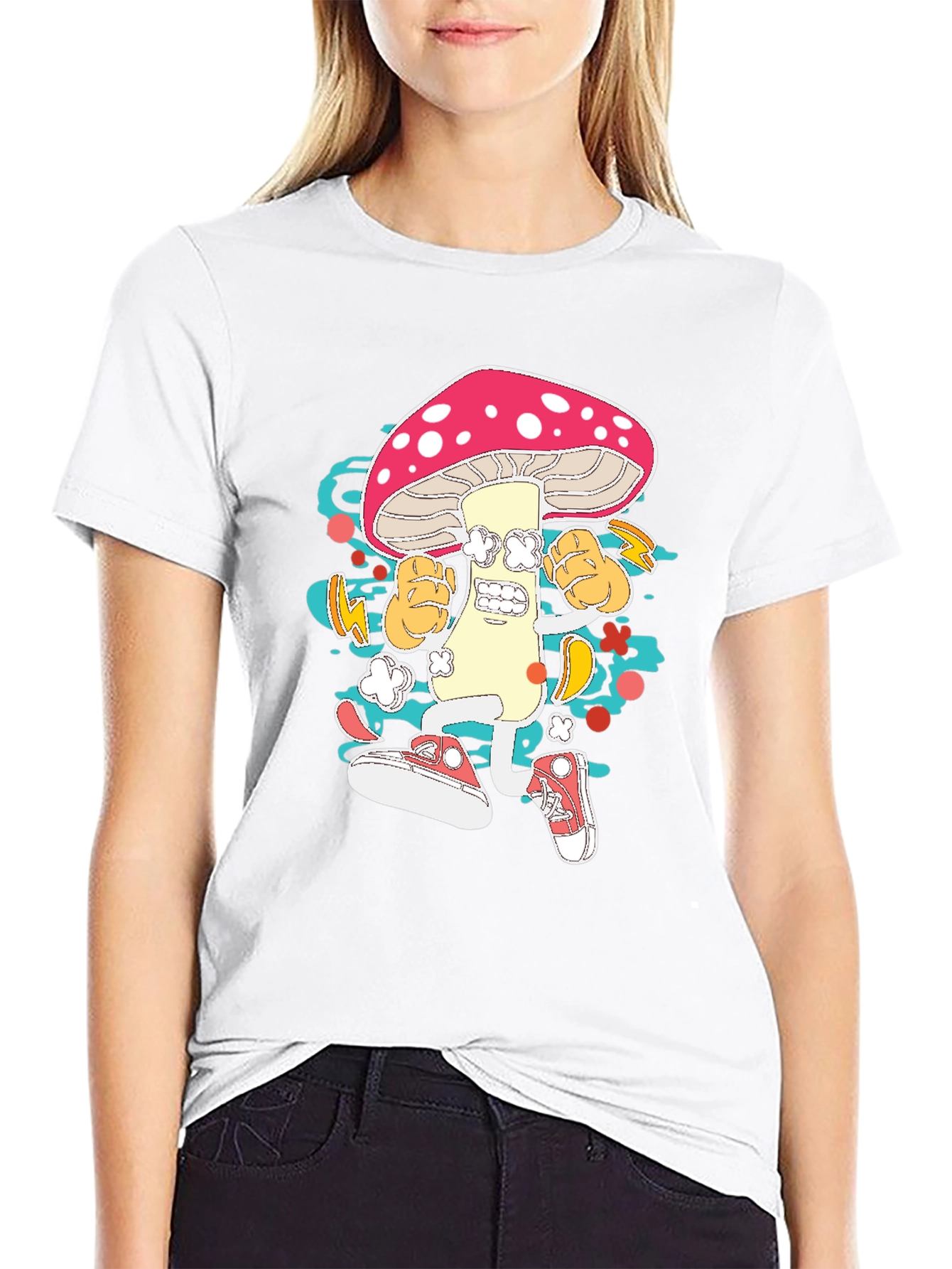 Funky Mushroom Graphic Tee