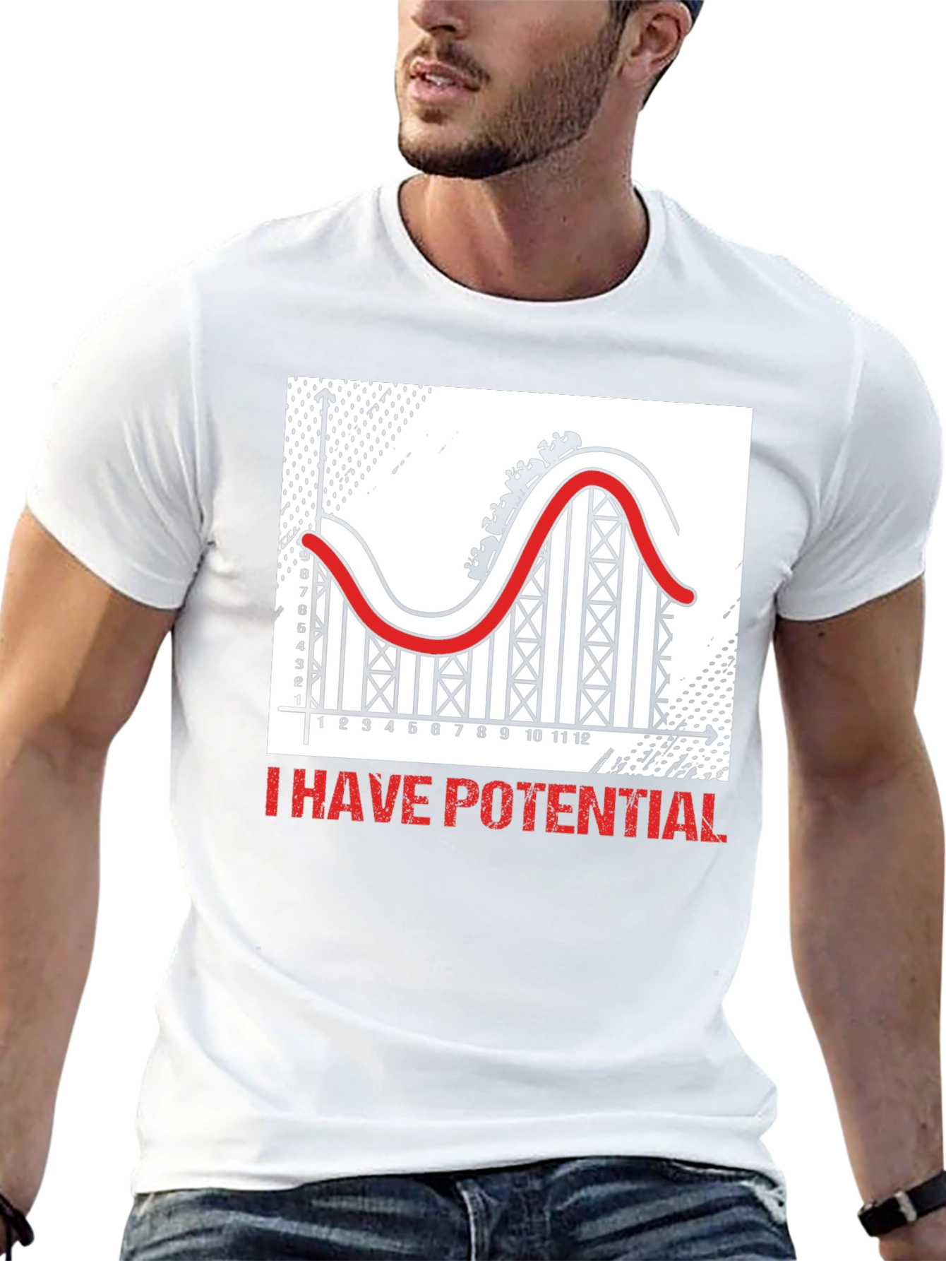 Potential Roller Coaster Graphic Tee - Black