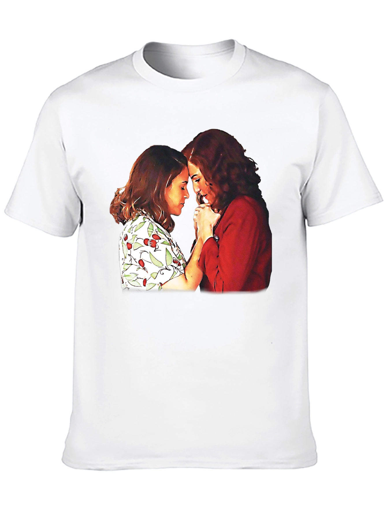 Black T-Shirt with Two Women Graphic