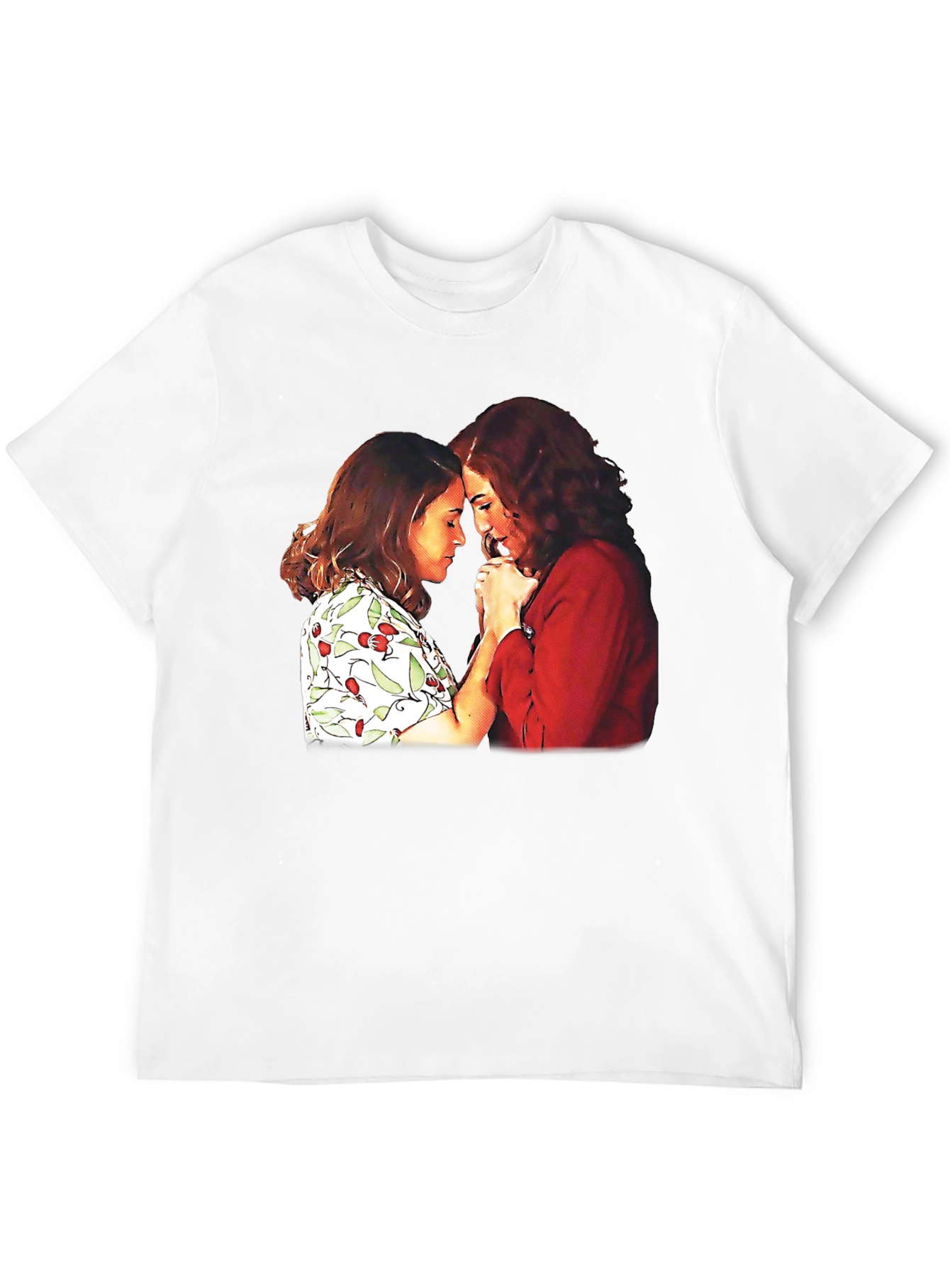 Black T-Shirt with Two Women Graphic