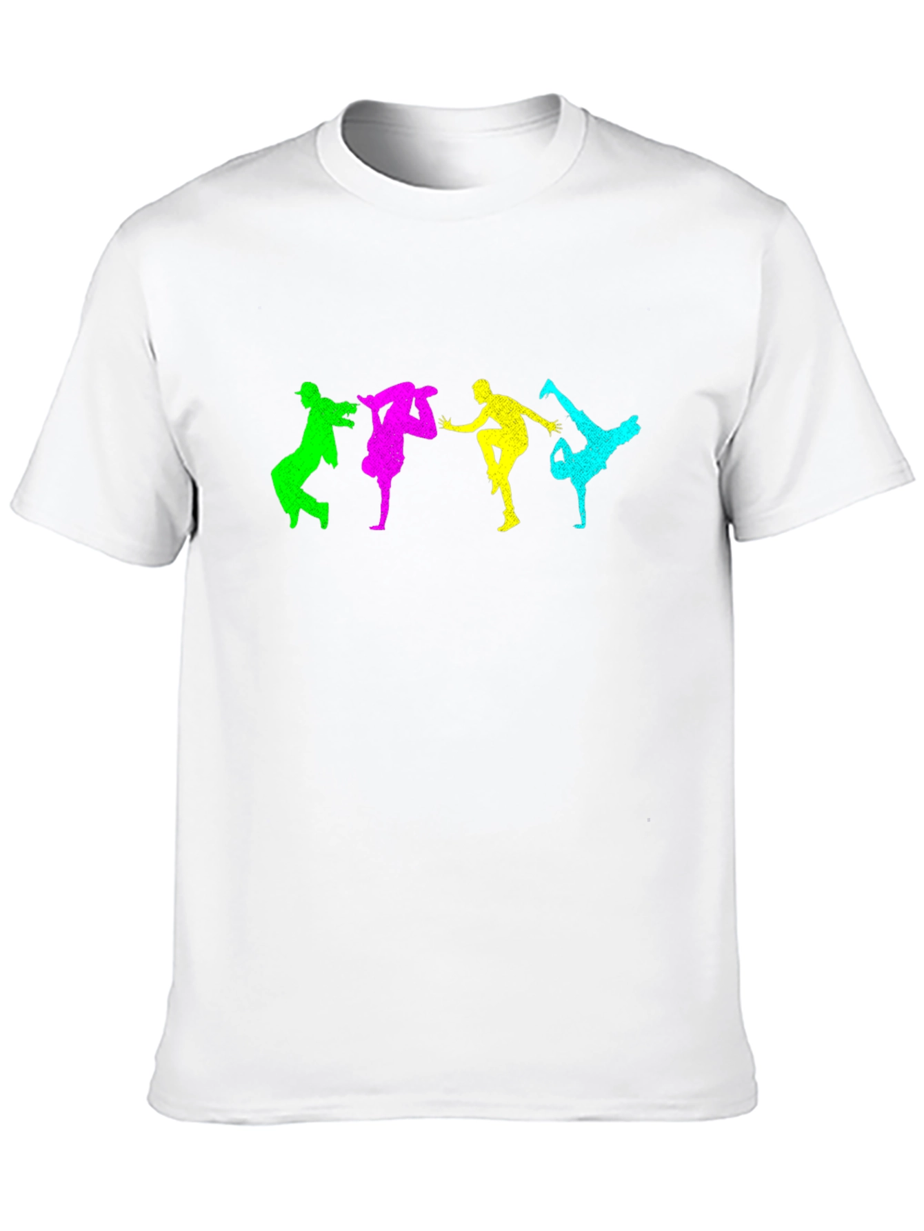 Colorful Breakdance Graphic T-Shirt