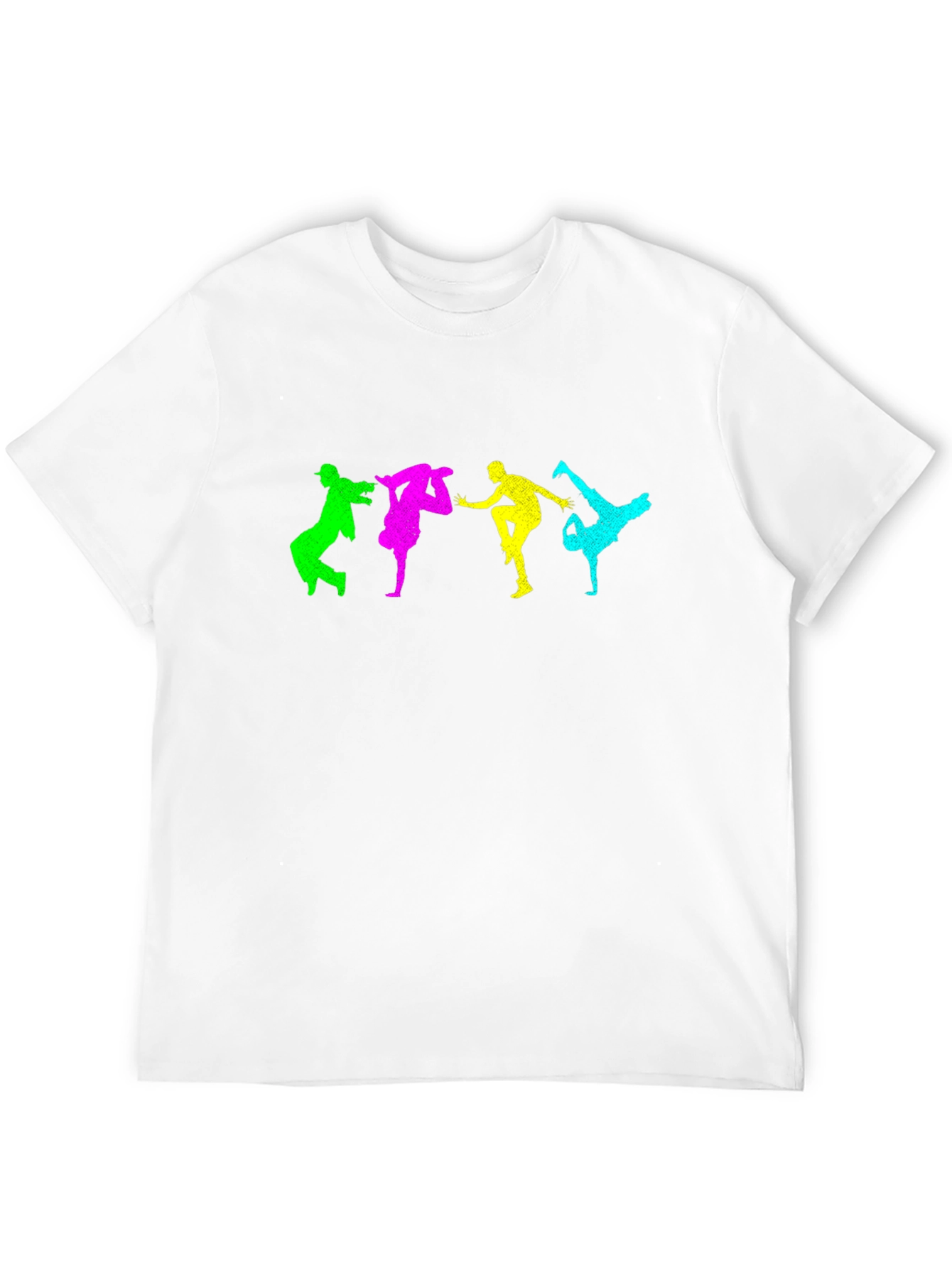 Colorful Breakdance Graphic T-Shirt