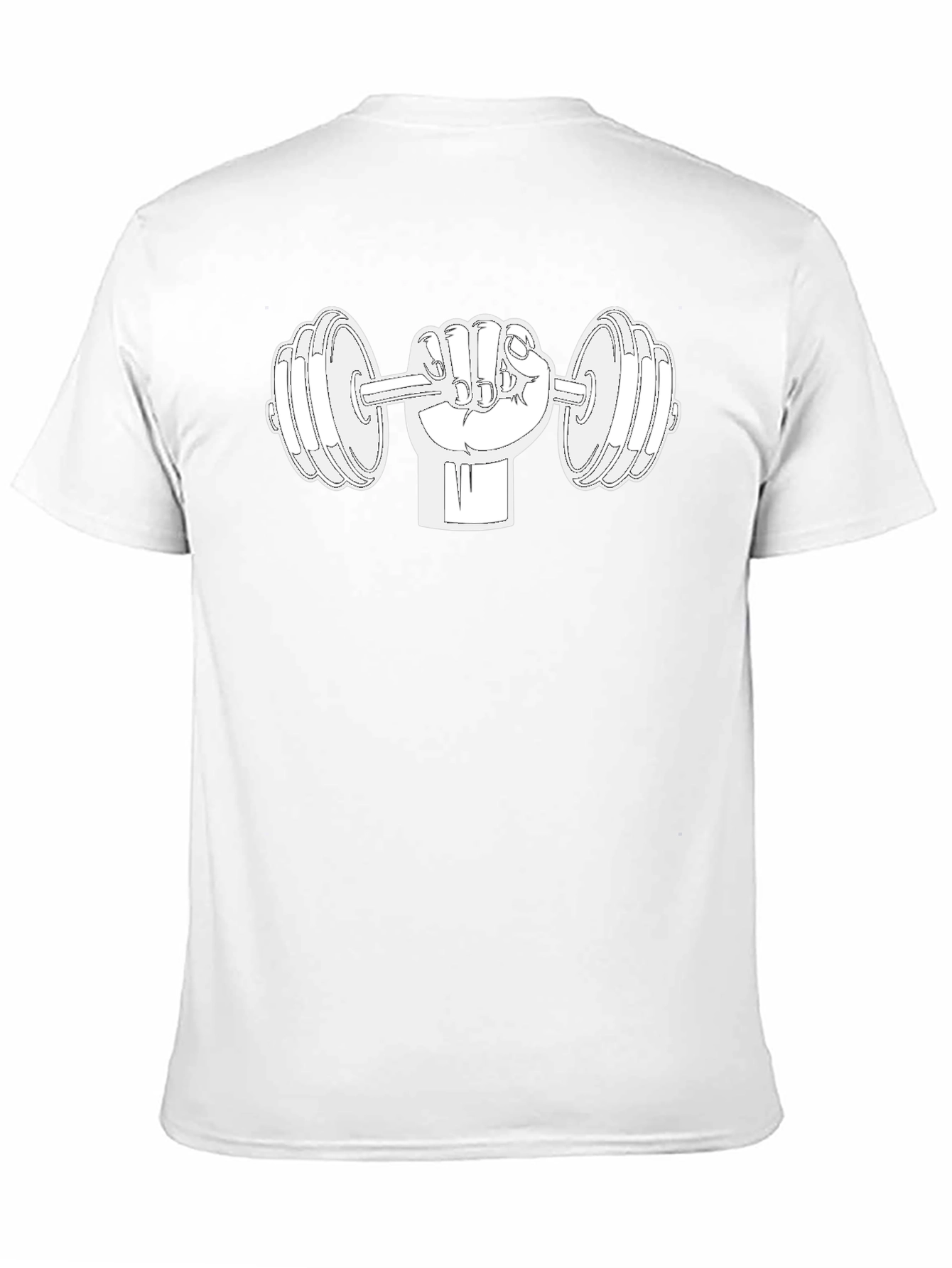 Weightlifting T-Shirt - Fist Holding Dumbbell