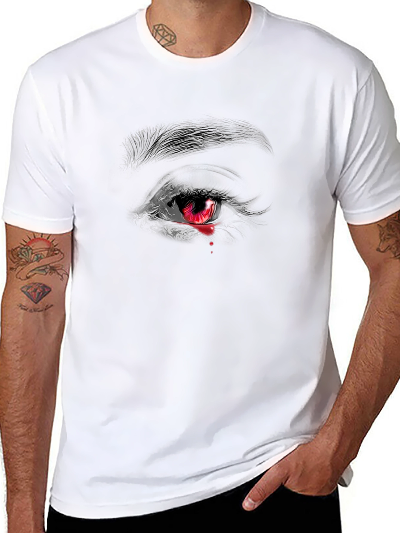 Bleeding Eye Graphic Tee - Dark & Edgy