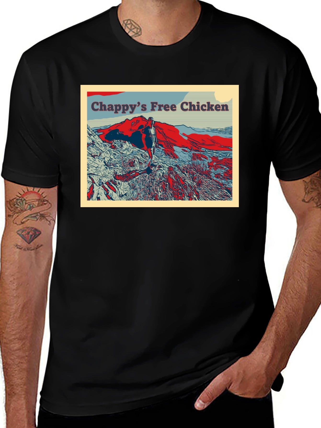 Chappys Free Chicken Graphic T-Shirt
