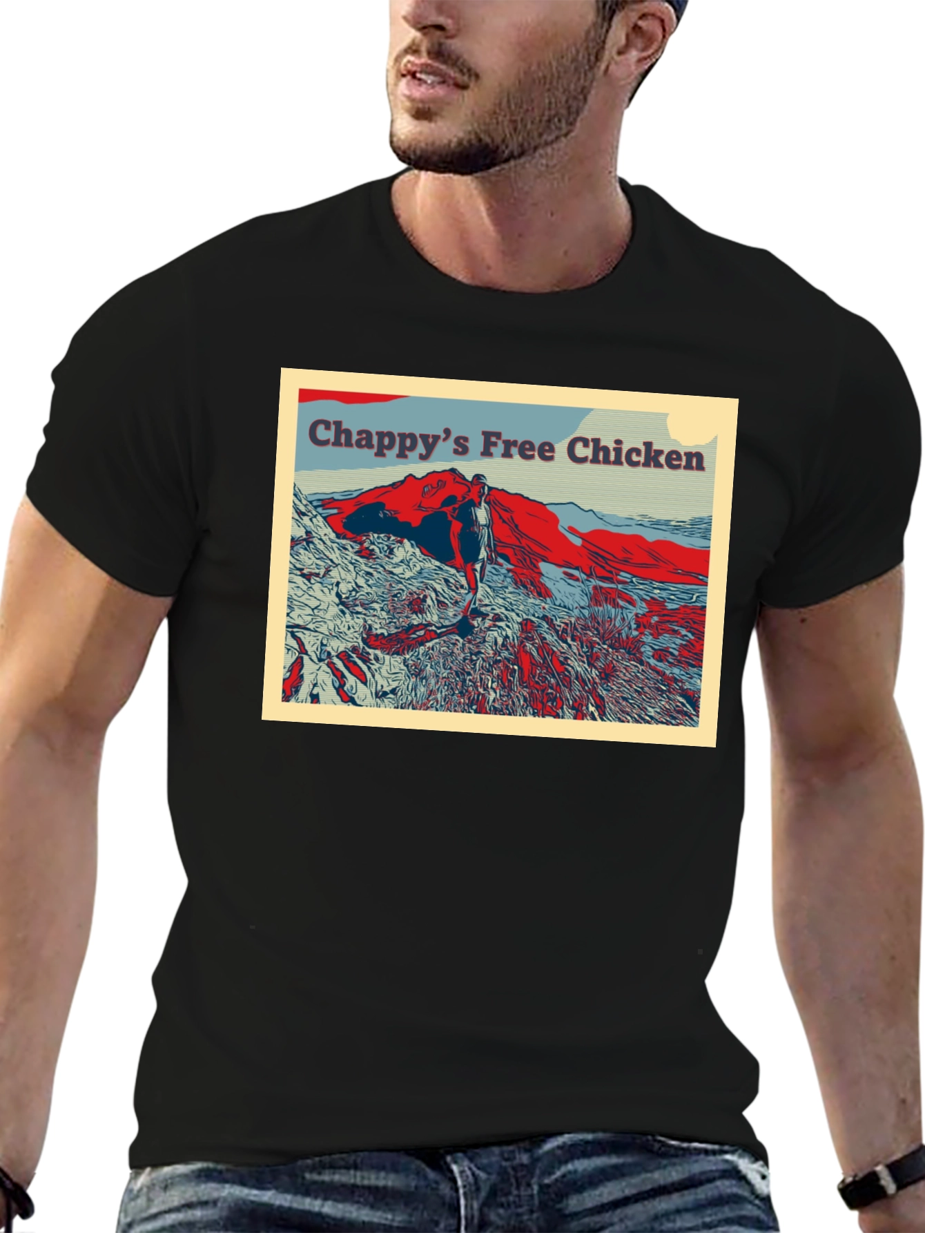 Chappys Free Chicken Graphic T-Shirt
