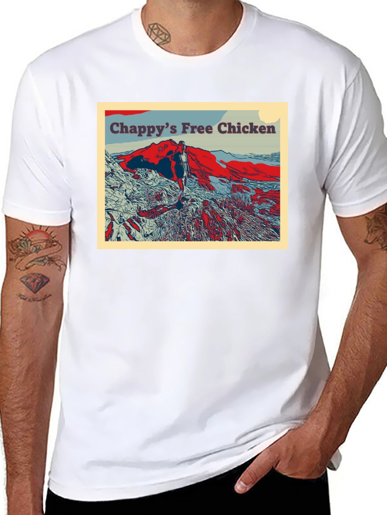 Chappys Free Chicken Graphic T-Shirt