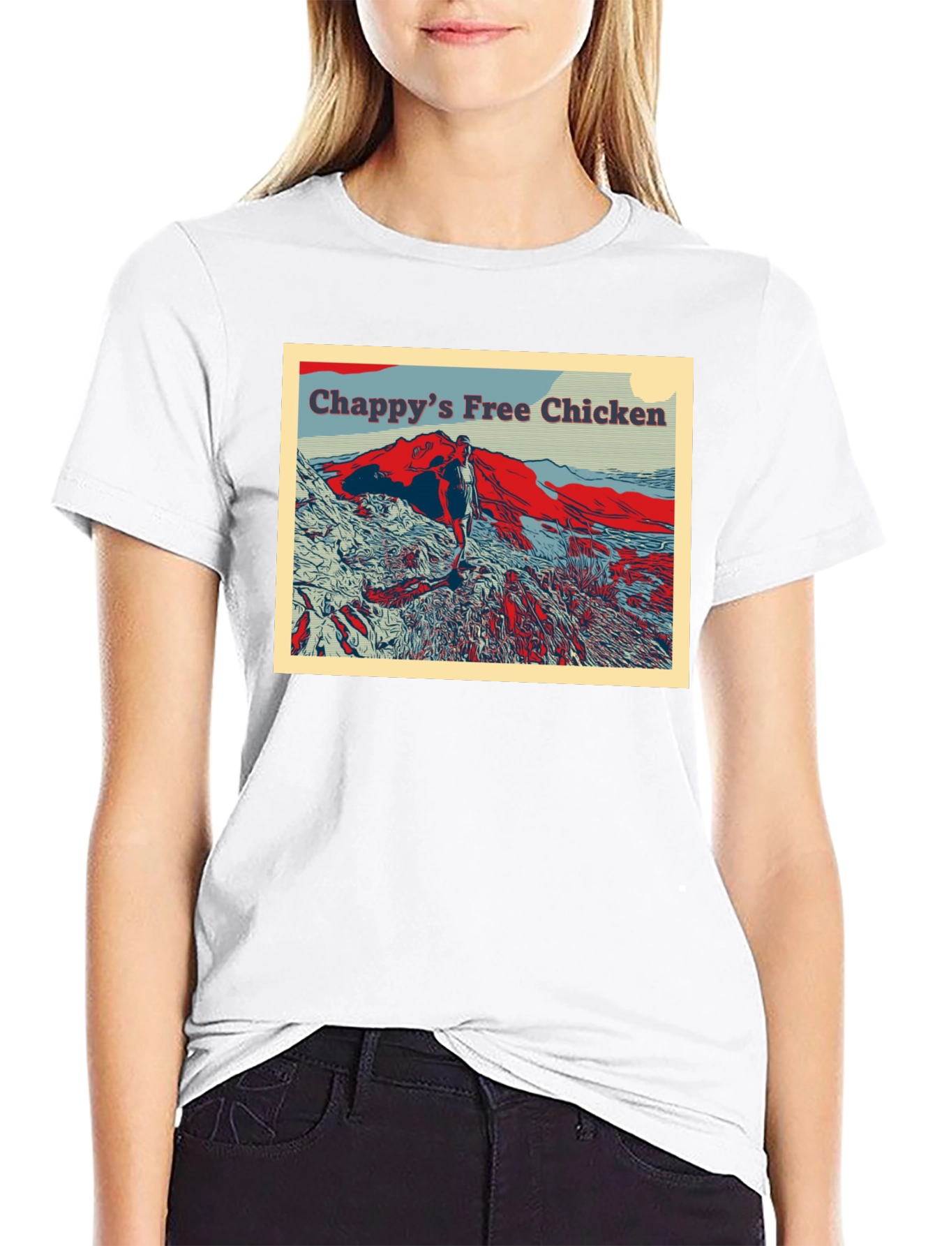 Chappys Free Chicken Graphic T-Shirt