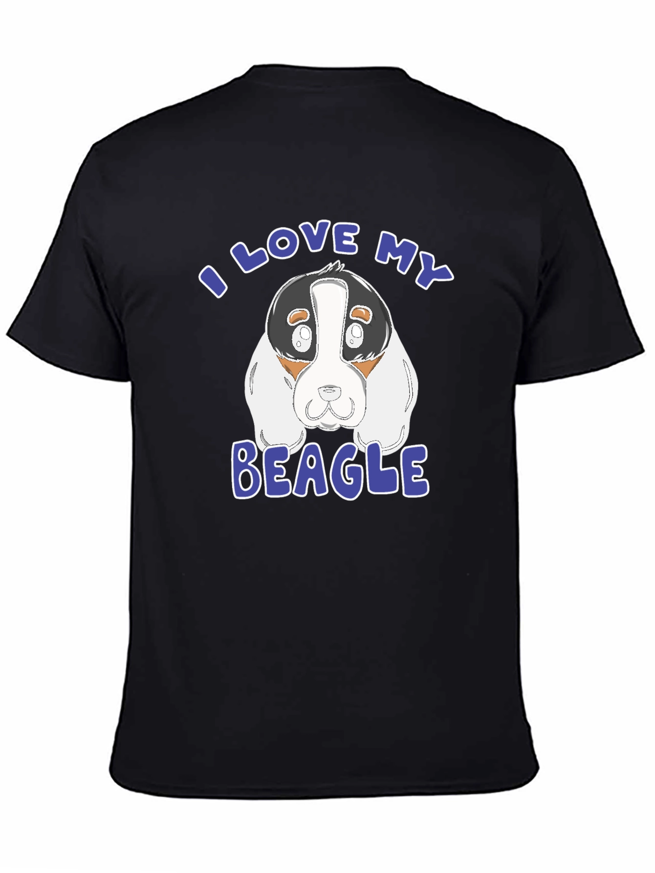 I Love My Beagle T-Shirt - Black Graphic Tee