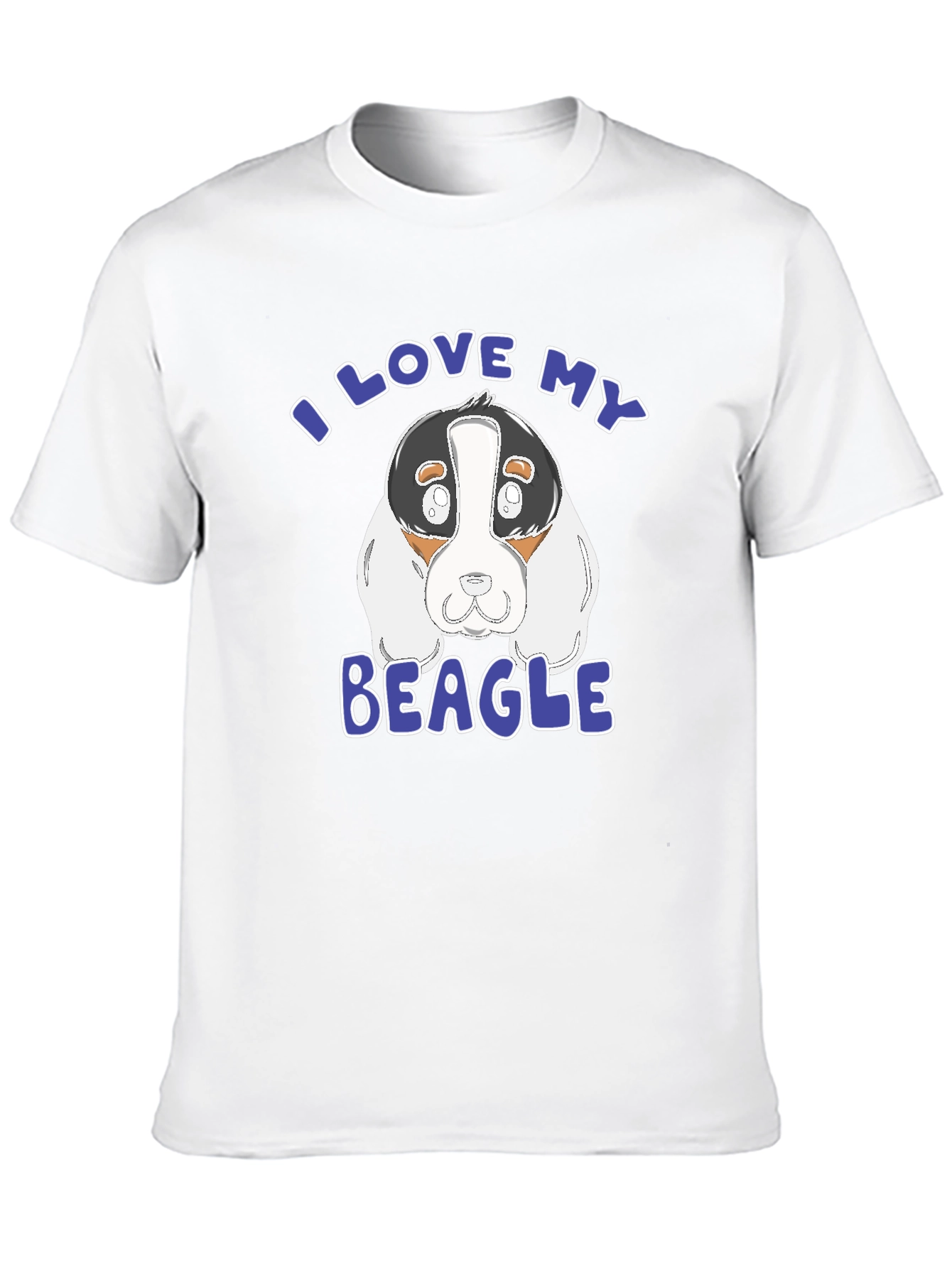 I Love My Beagle T-Shirt - Black Graphic Tee