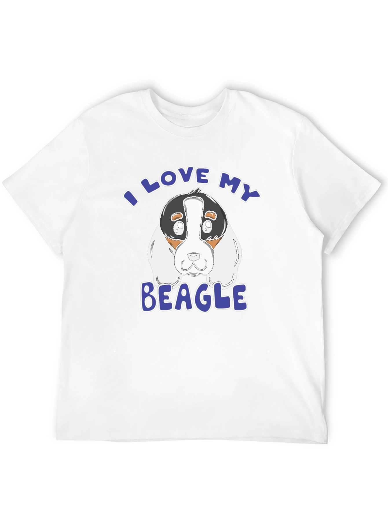 I Love My Beagle T-Shirt - Black Graphic Tee