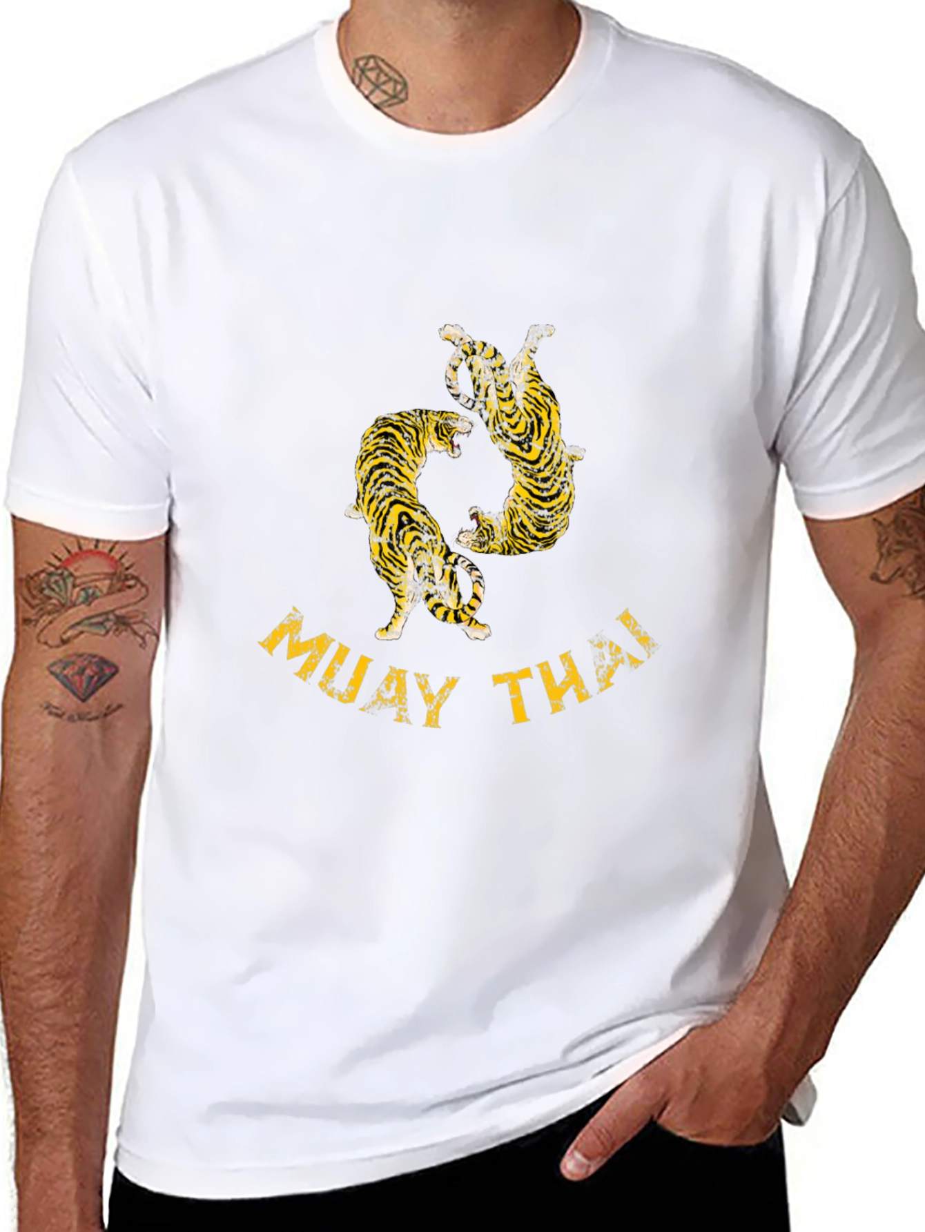 Muay Thai Tiger Graphic T-Shirt