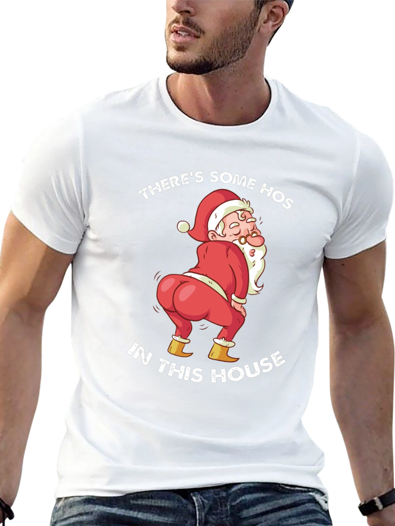 Funny Santa Twerking Christmas T-Shirt