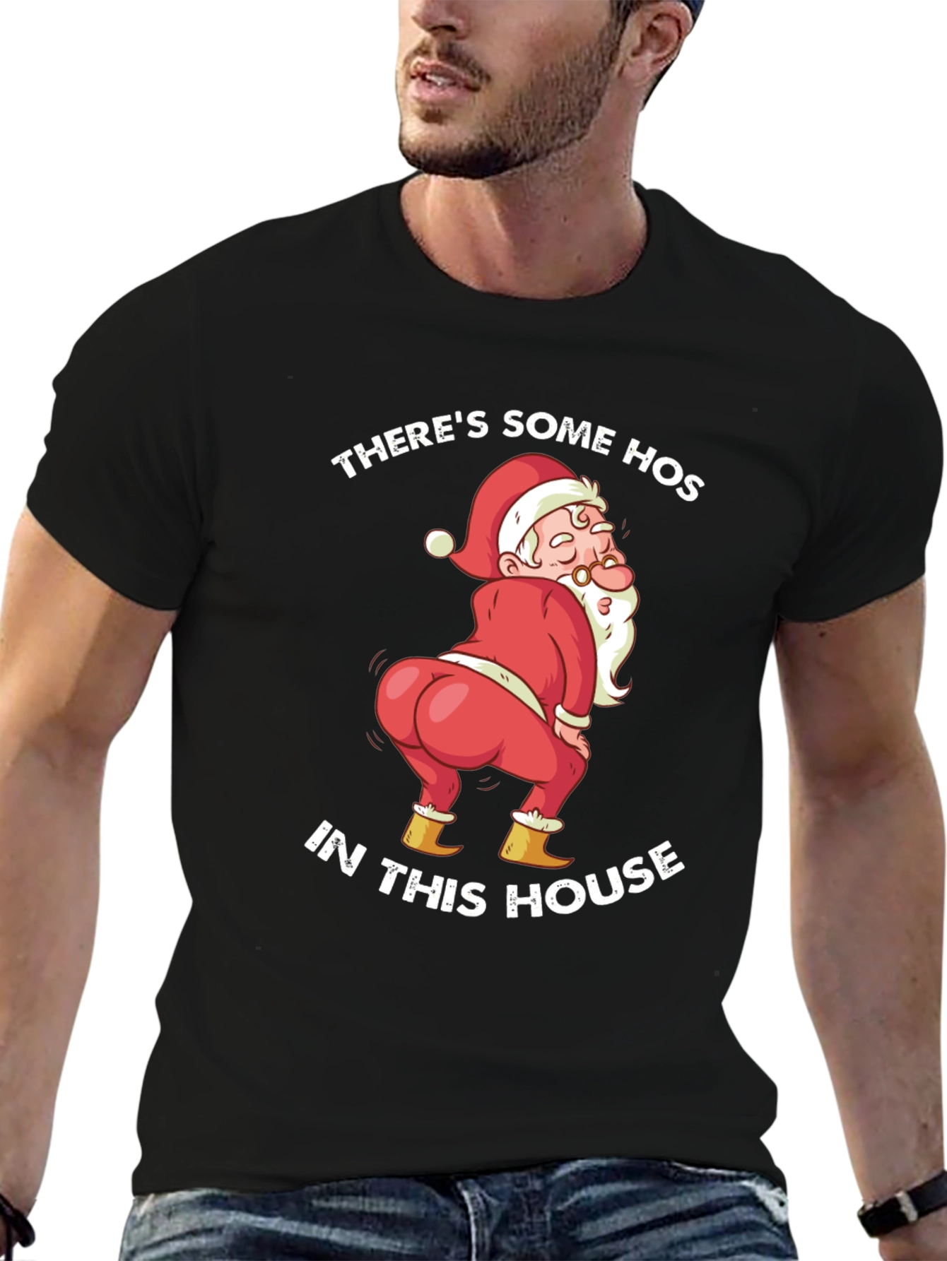 Funny Santa Twerking Christmas T-Shirt