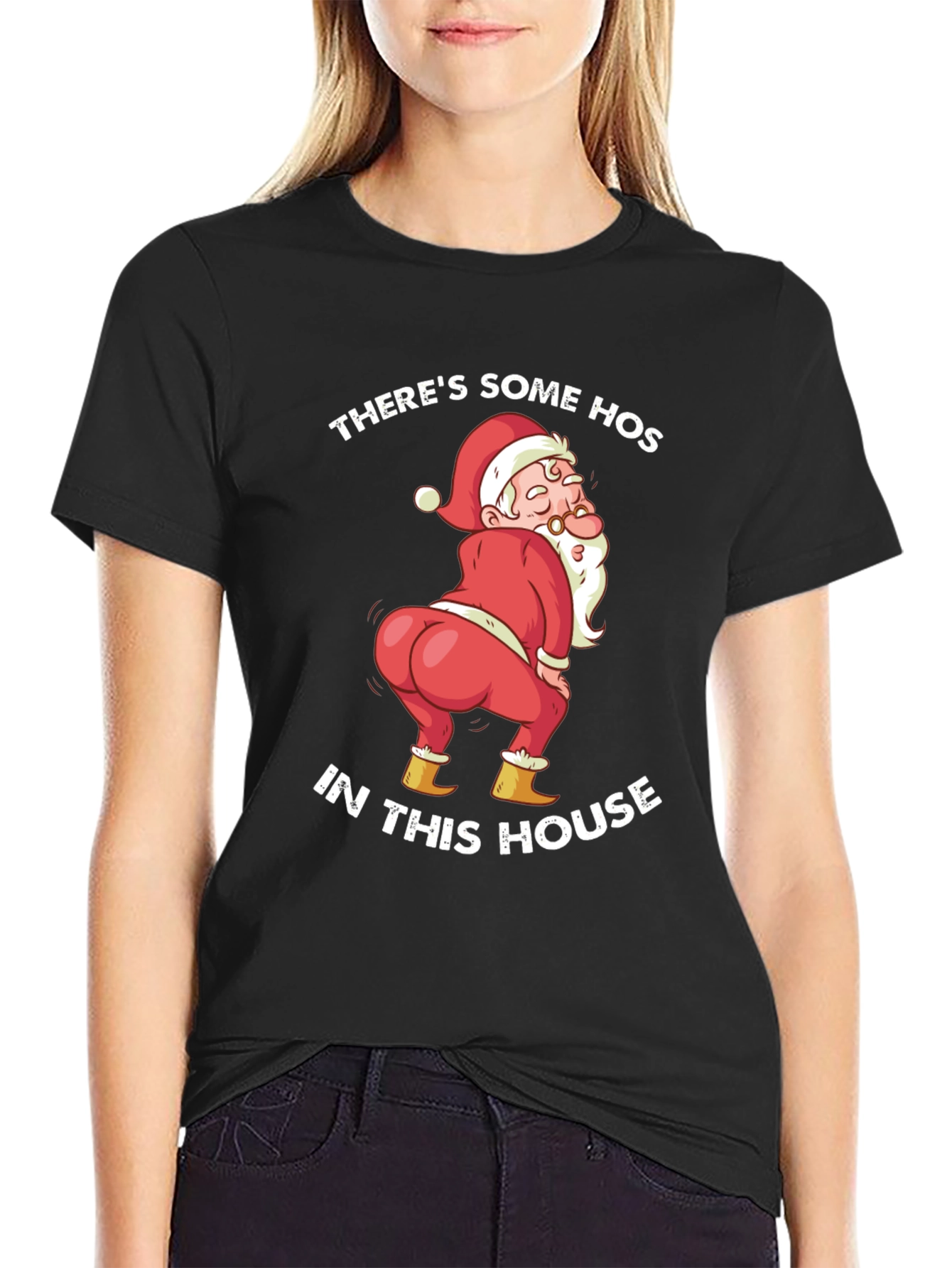 Funny Santa Twerking Christmas T-Shirt