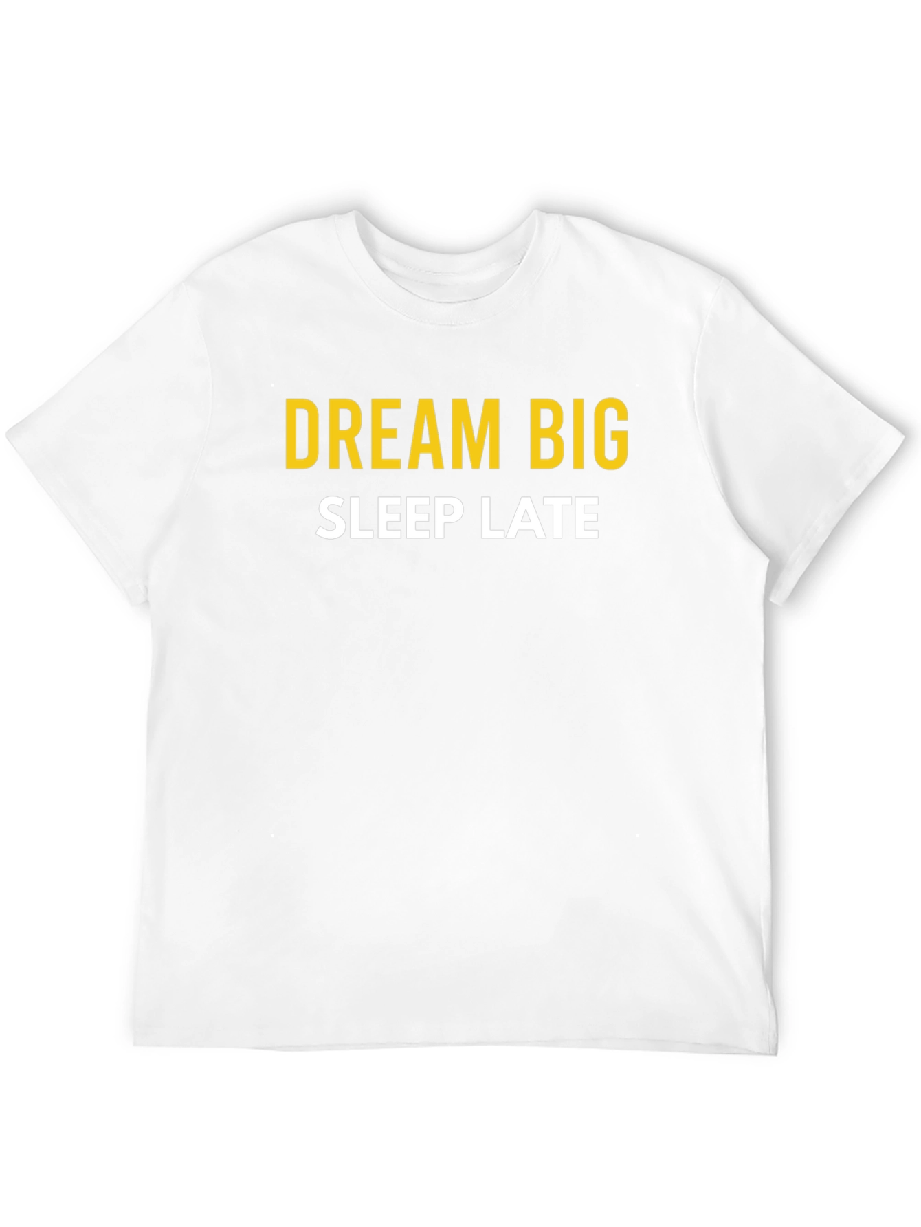 Dream Big Sleep Late Graphic Tee - Black Cotton