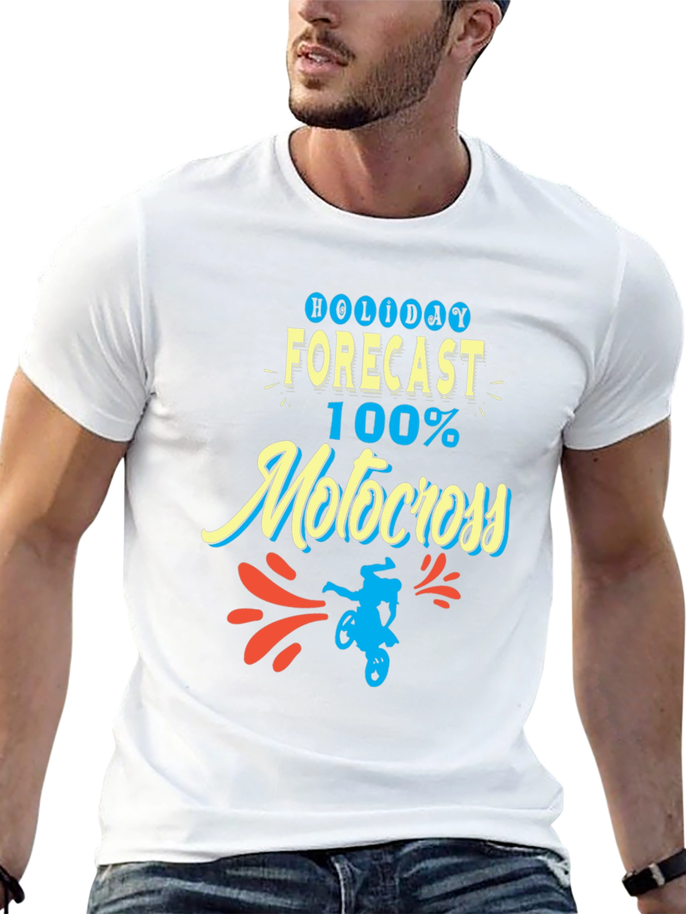 Holiday Forecast Motocross T-Shirt