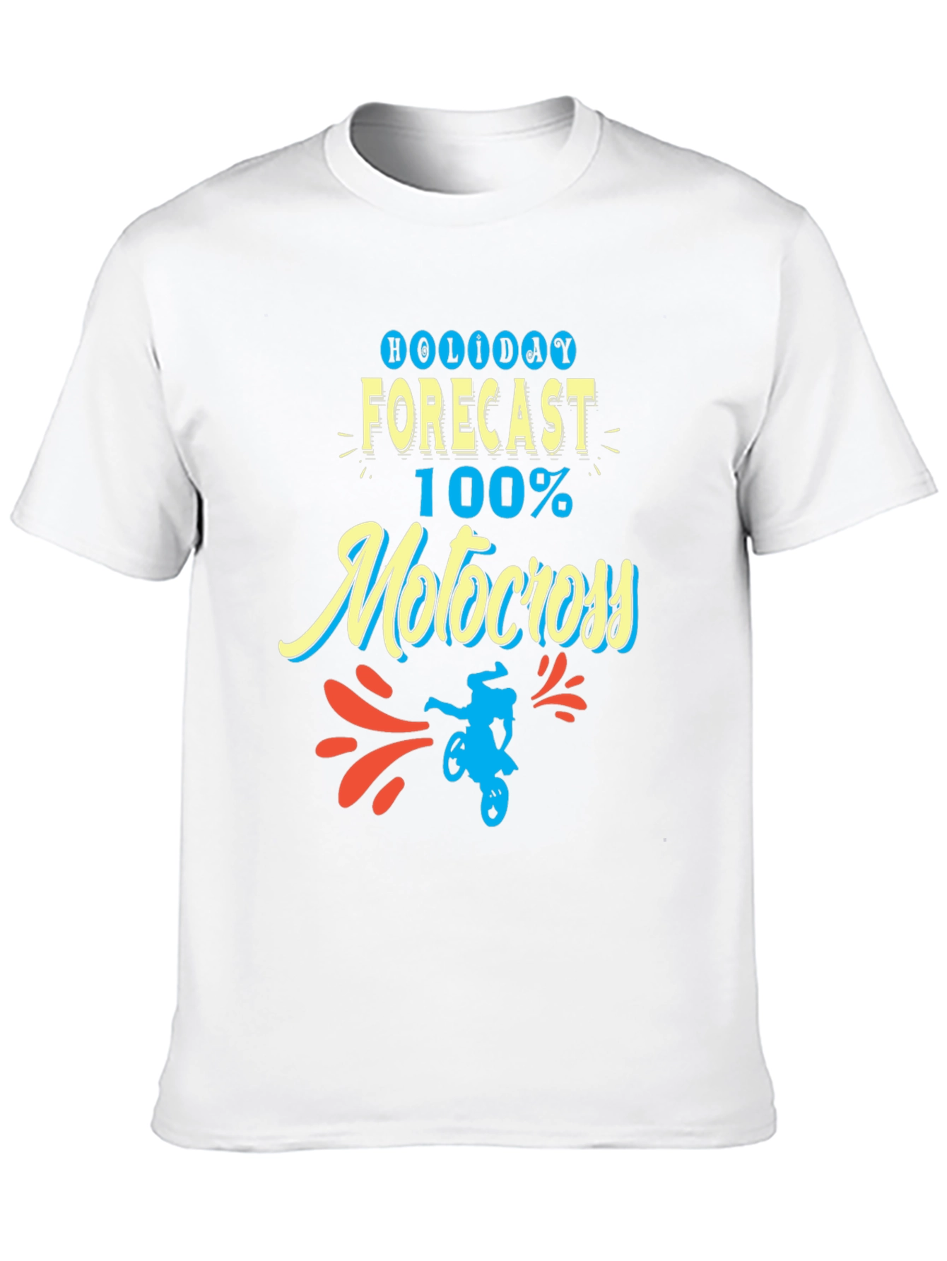 Holiday Forecast Motocross T-Shirt