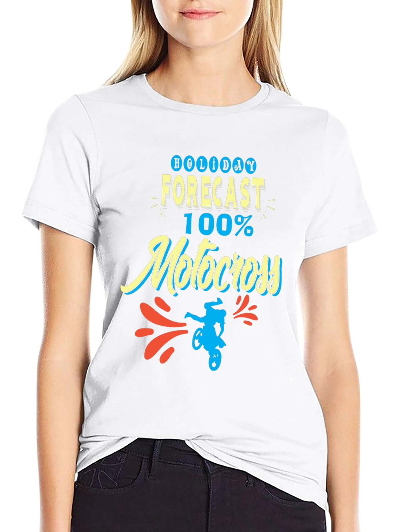 Holiday Forecast Motocross T-Shirt
