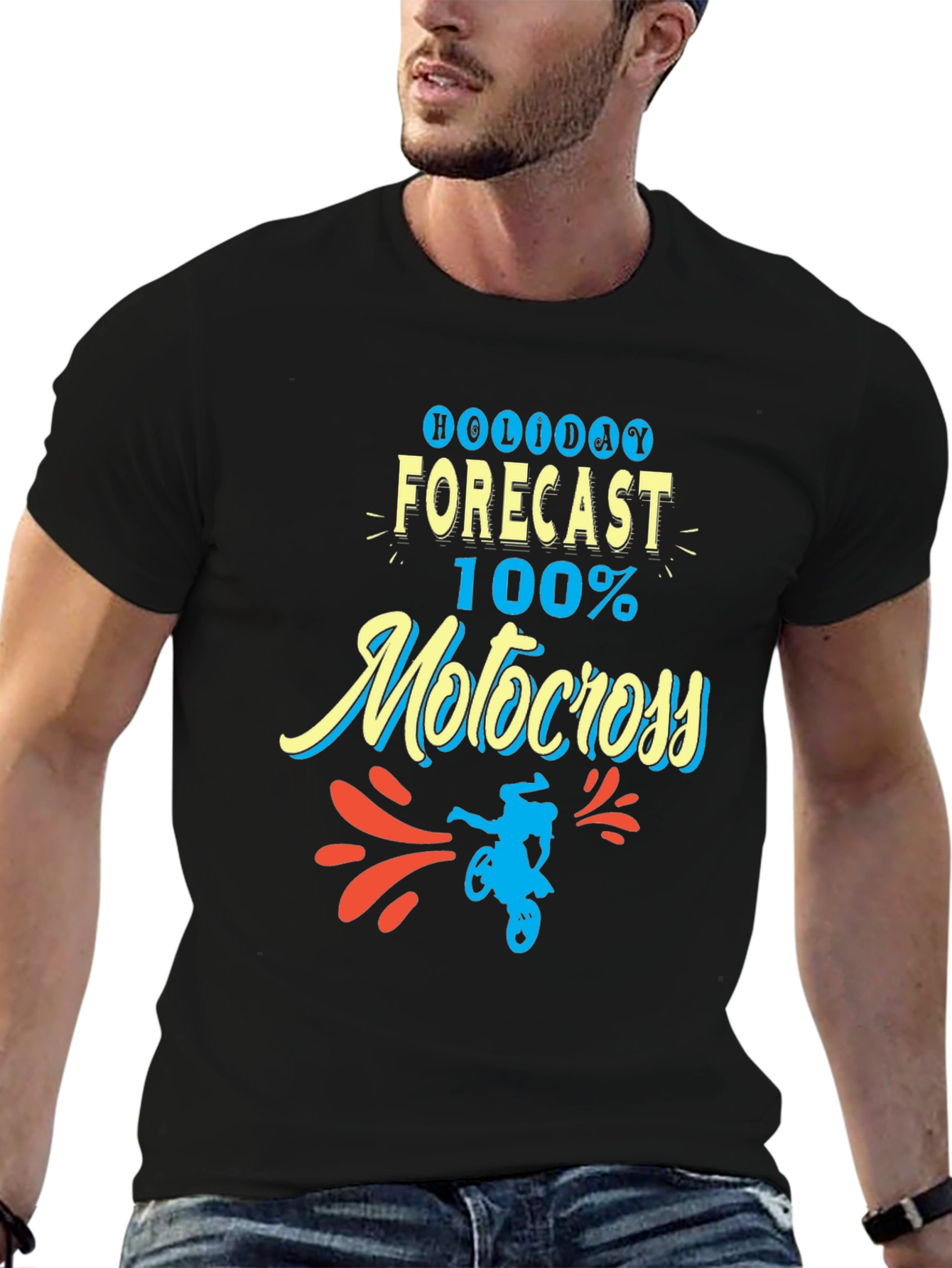 Holiday Forecast Motocross T-Shirt