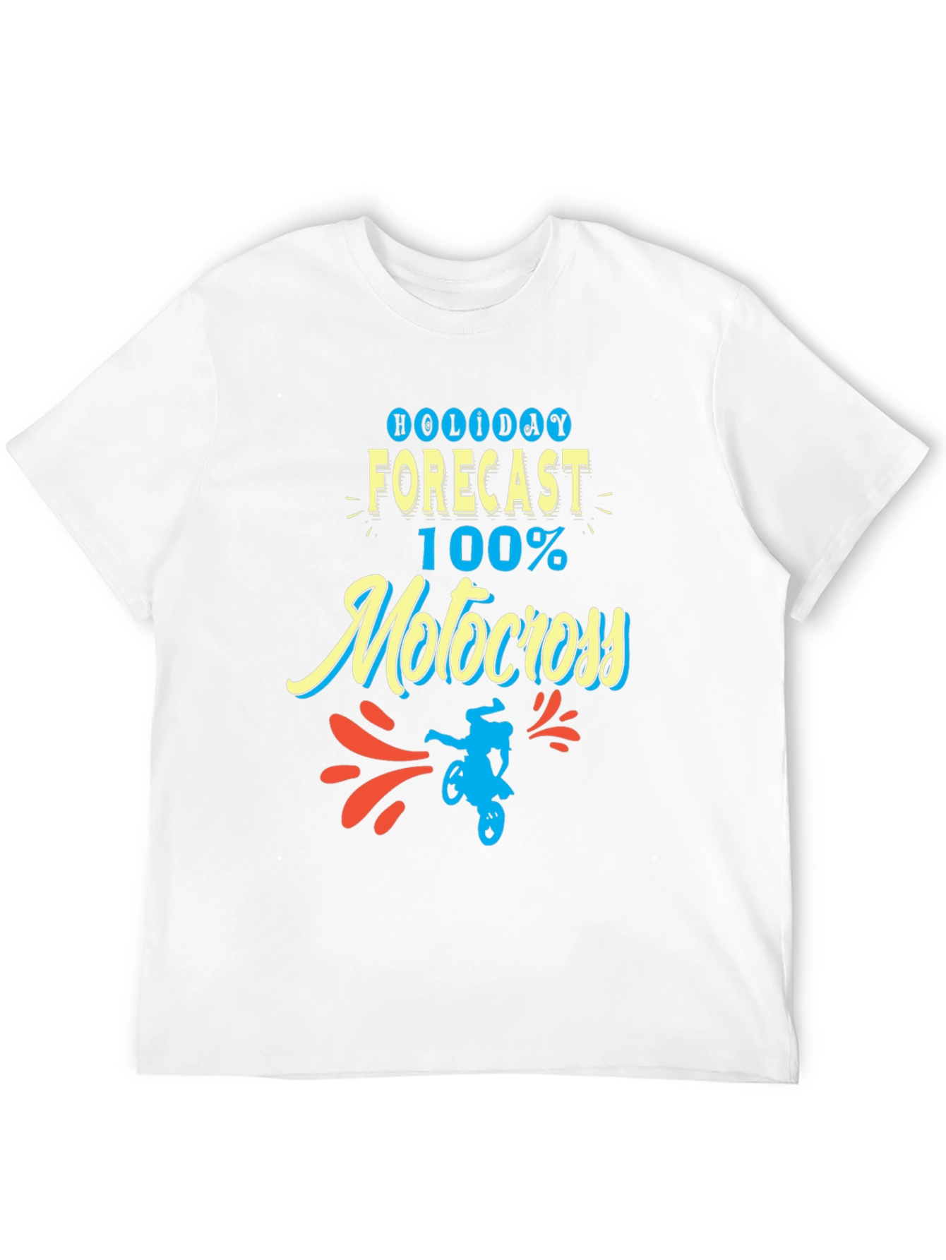 Holiday Forecast Motocross T-Shirt
