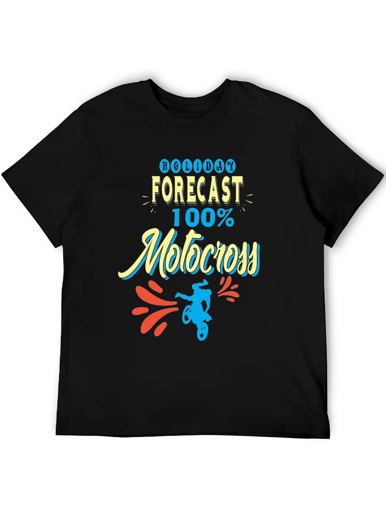 Holiday Forecast Motocross T-Shirt