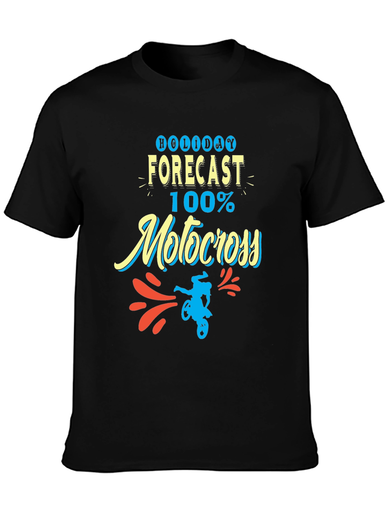 Holiday Forecast Motocross T-Shirt