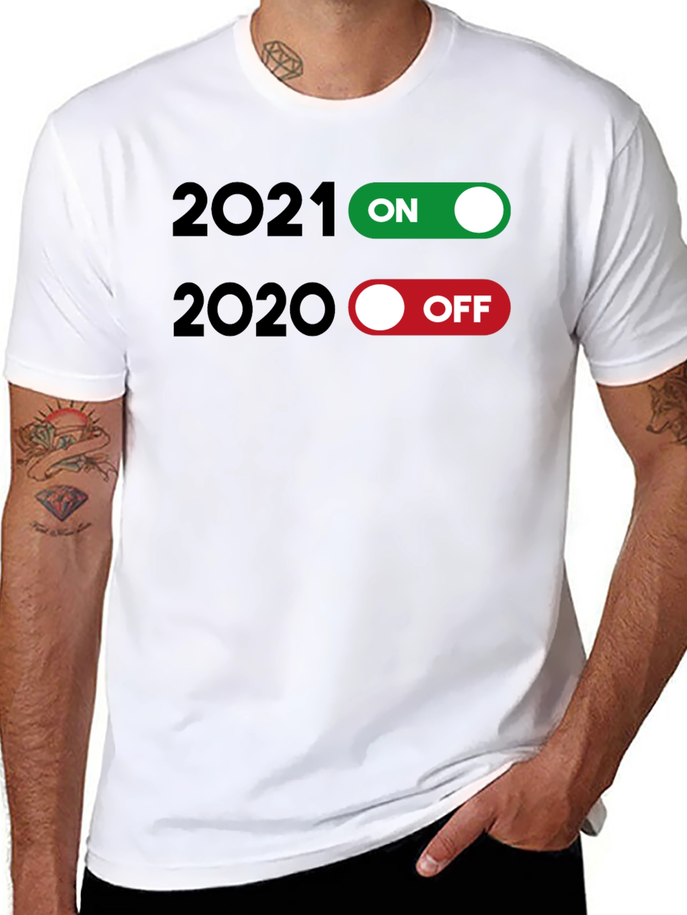 2021 ON 2020 OFF Graphic Tee