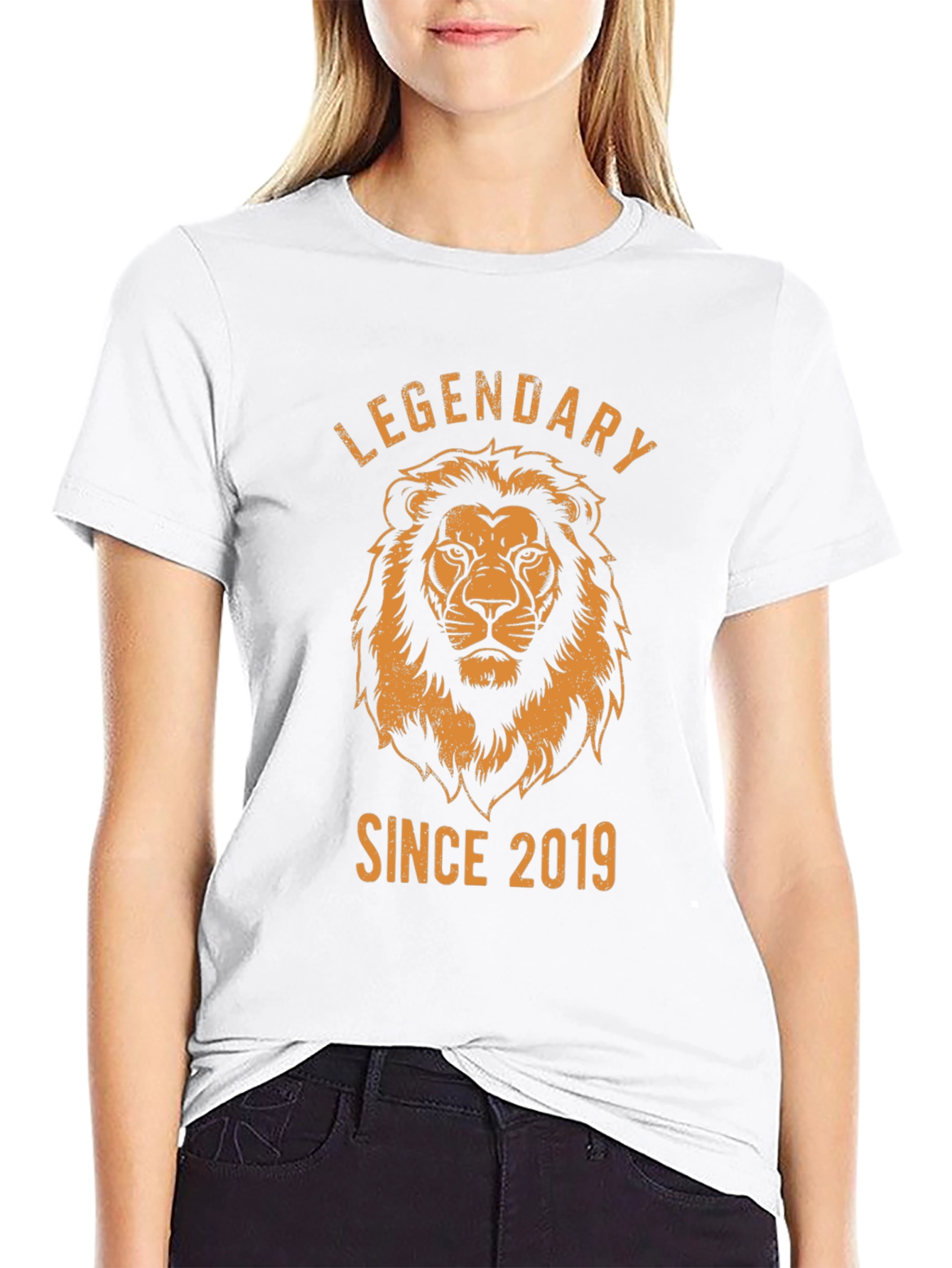 Legendary Since 2019 Lion Graphic Tee - Black