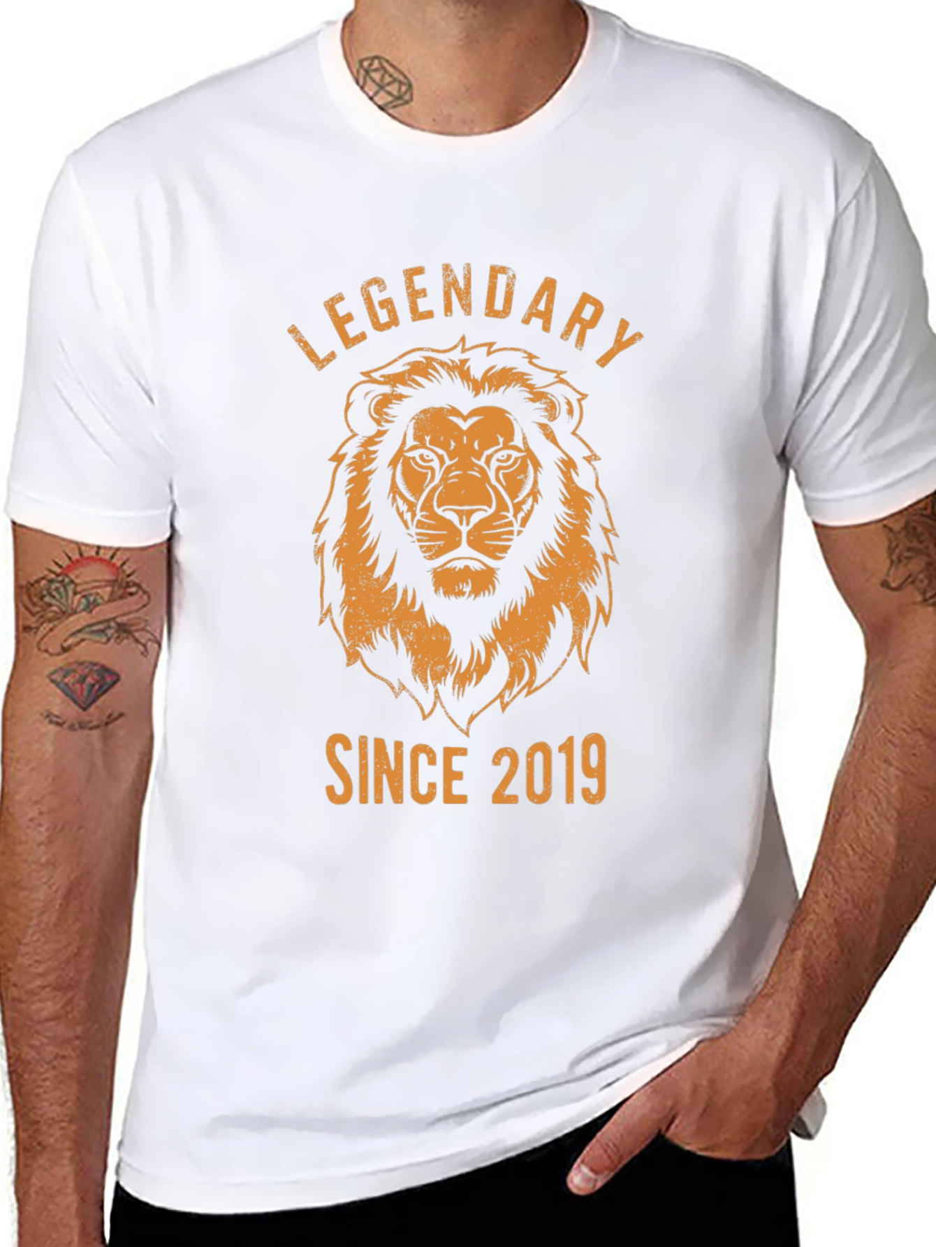 Legendary Since 2019 Lion Graphic Tee - Black