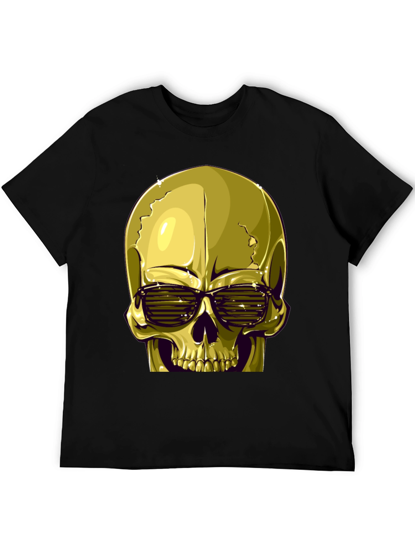 Cool Skull Graphic Tee - Black