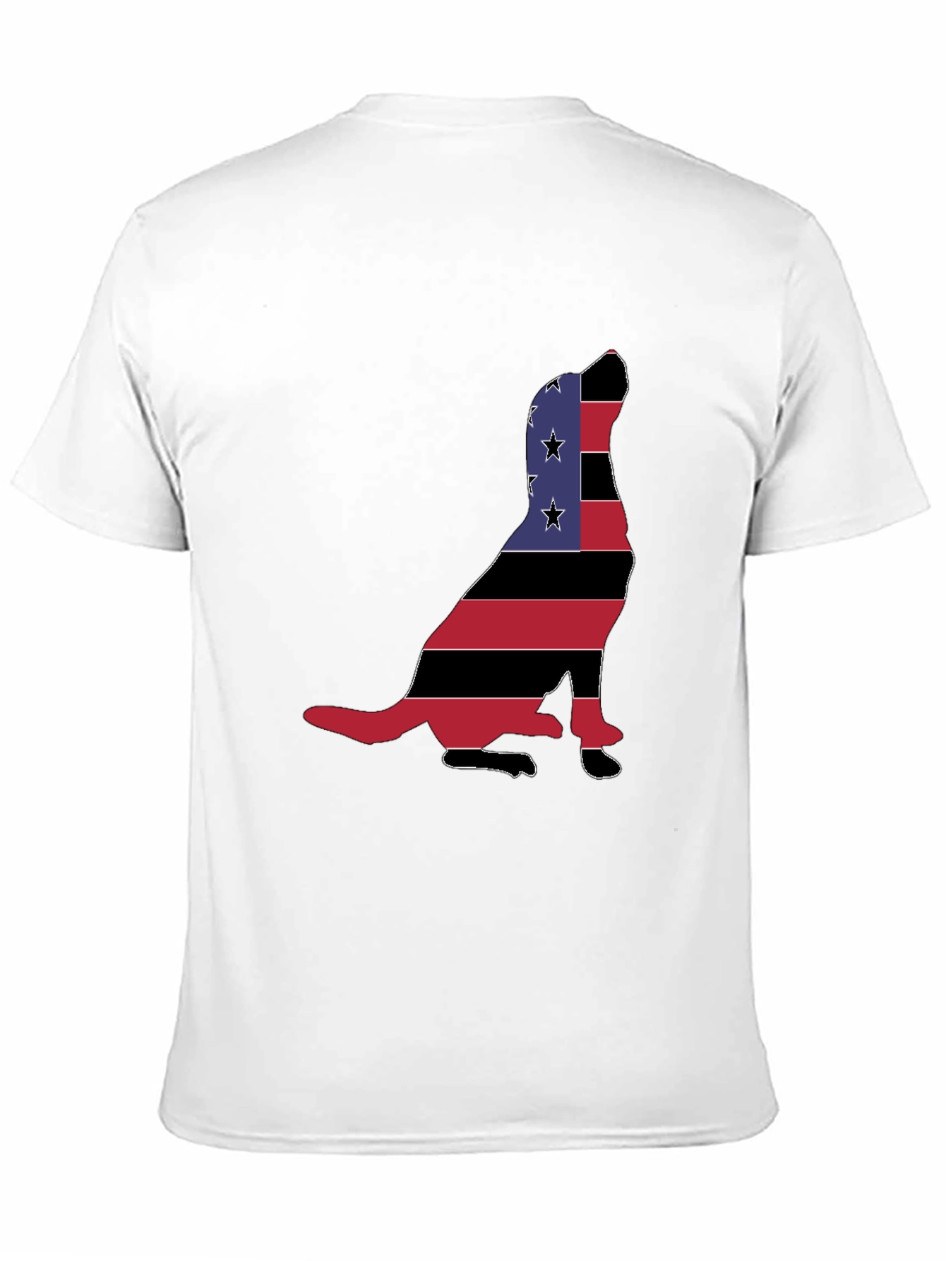 Patriotic Dog Silhouette T-Shirt