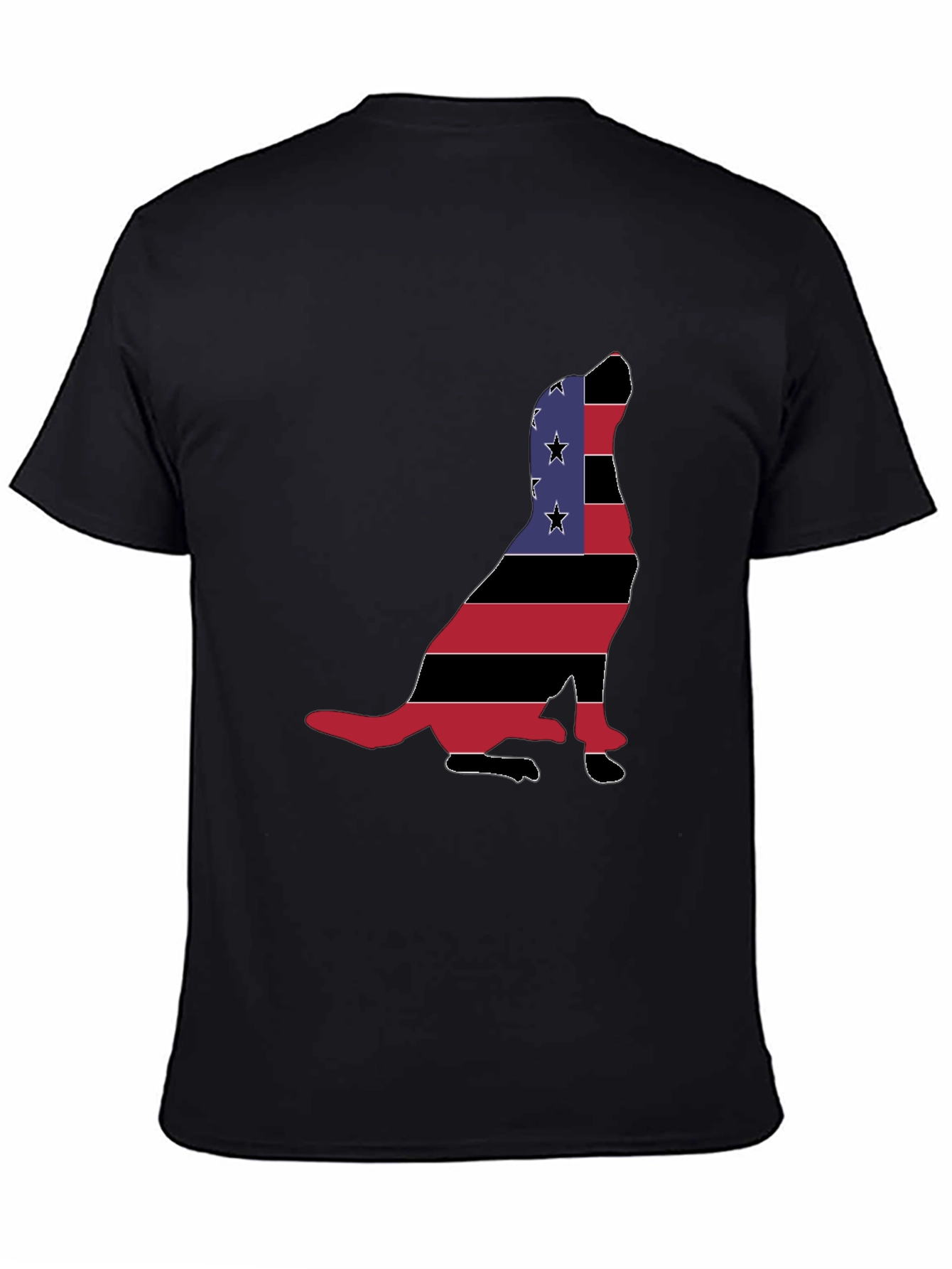 Patriotic Dog Silhouette T-Shirt