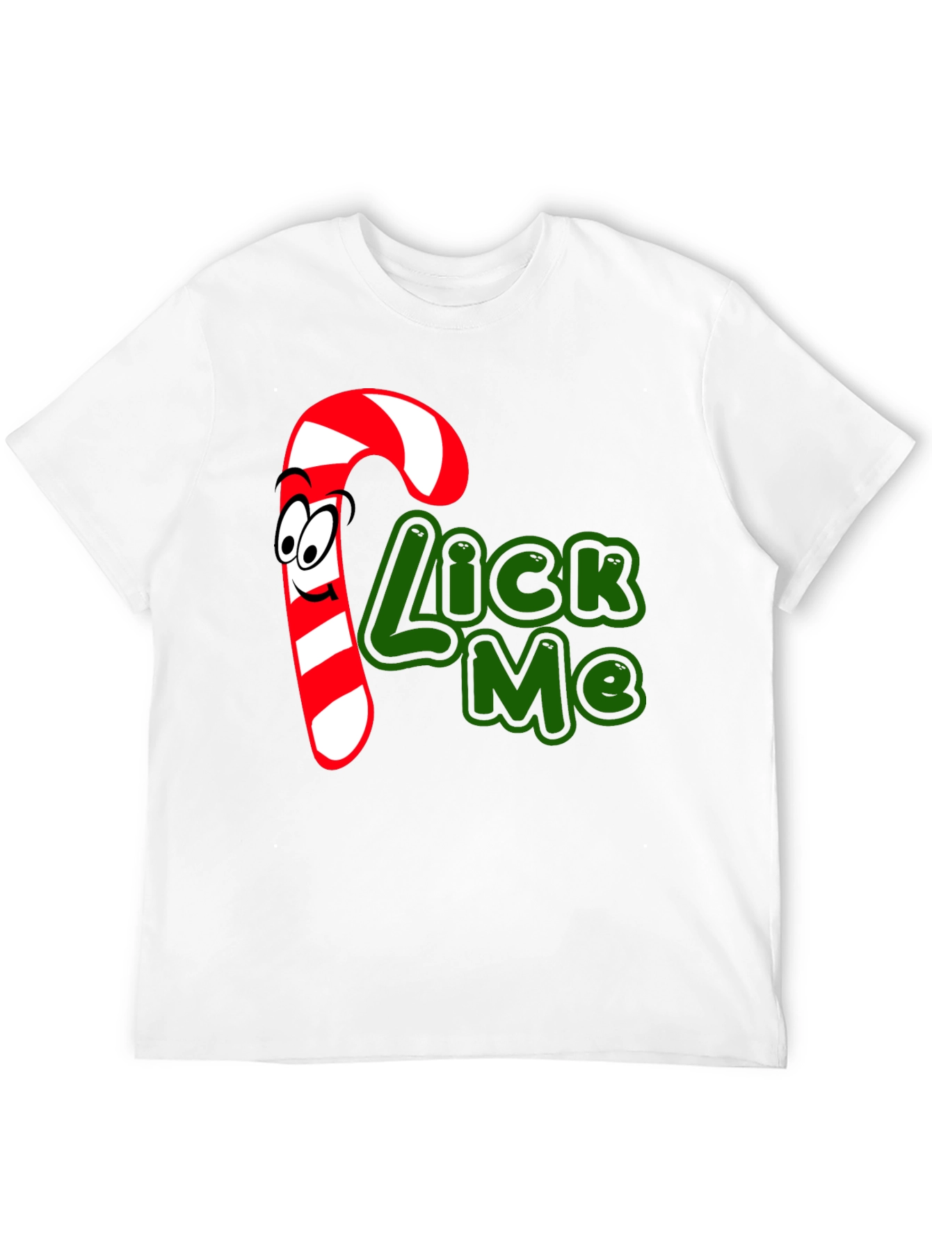 Candy Cane Lick Me Graphic T-Shirt