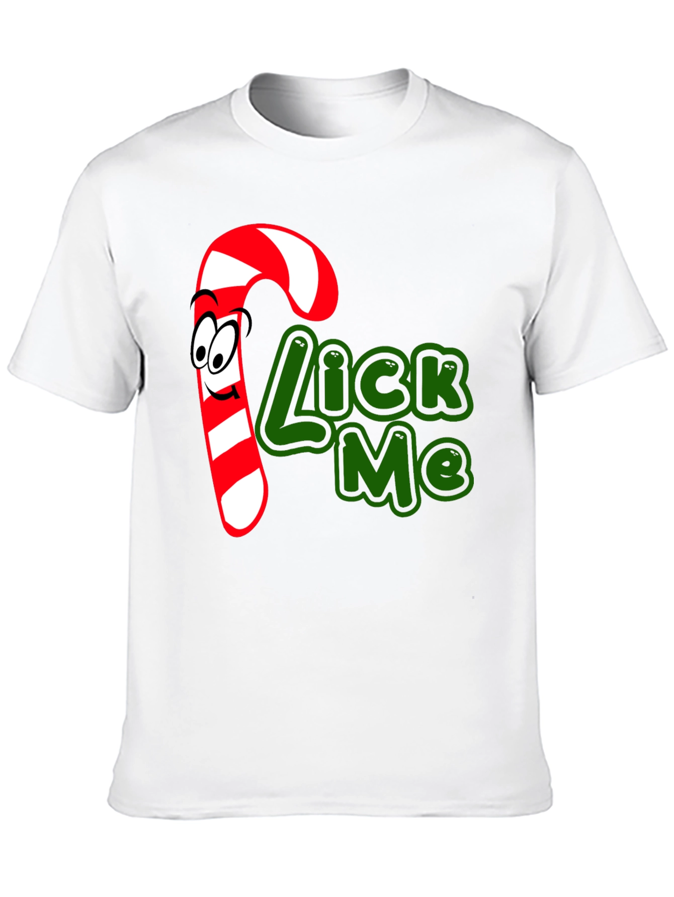 Candy Cane Lick Me Graphic T-Shirt